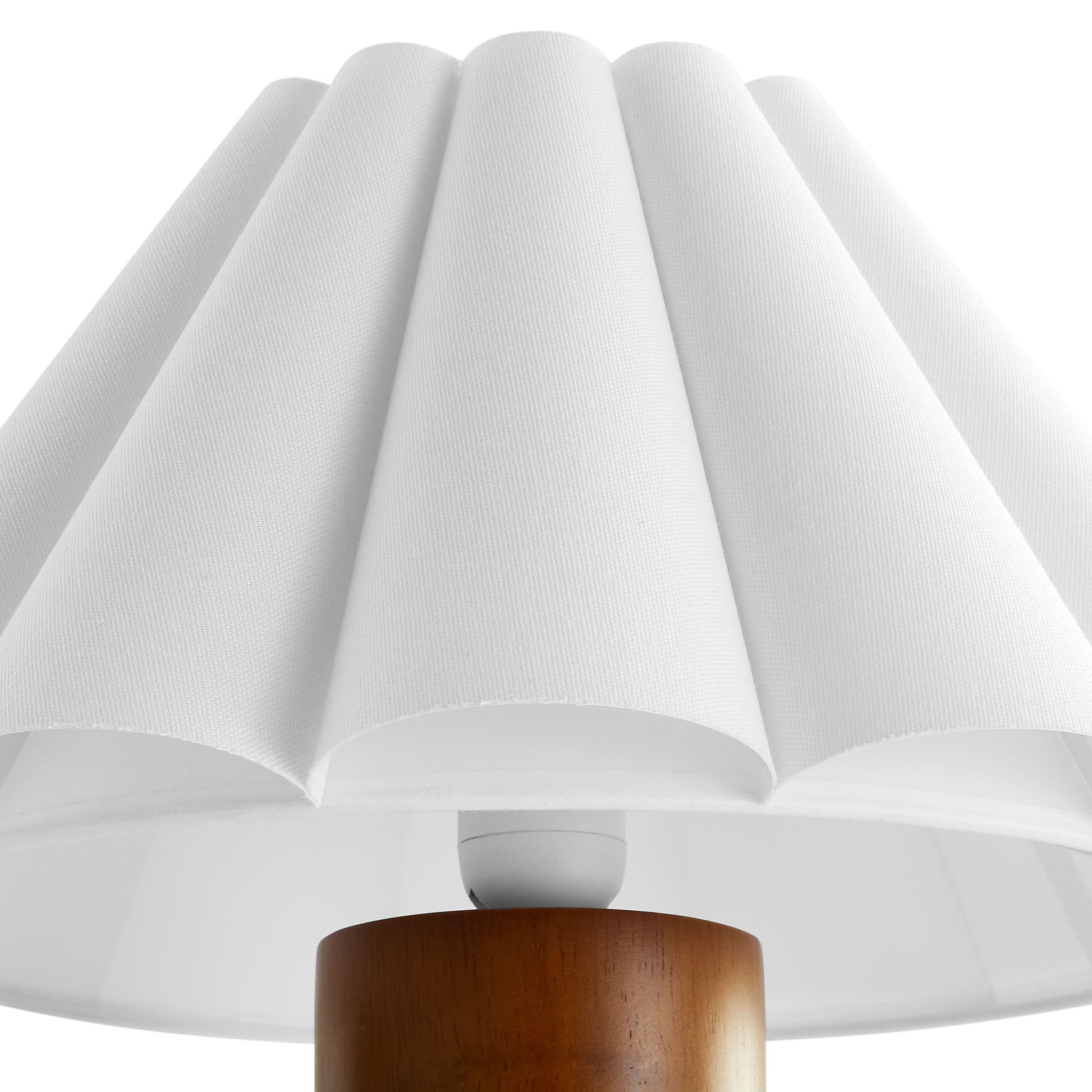 Flora Wood Table Lamp With Pleated Petal Shade by Modway - Best Buy Furniture