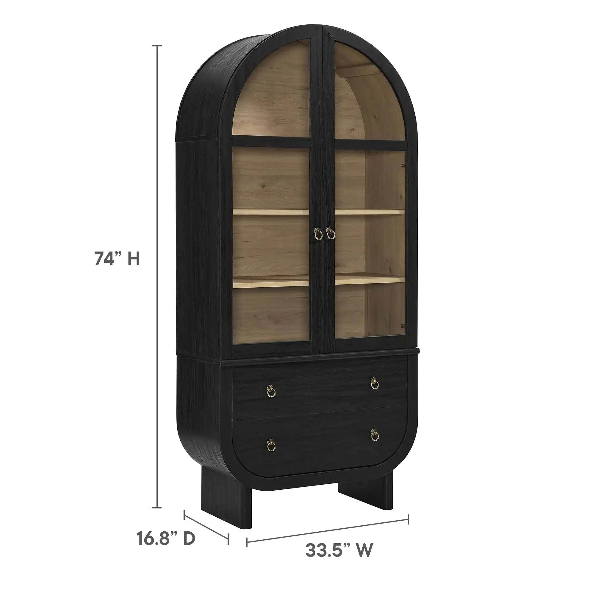 Nyx Arched Display Cabinet - Best Buy Furniture