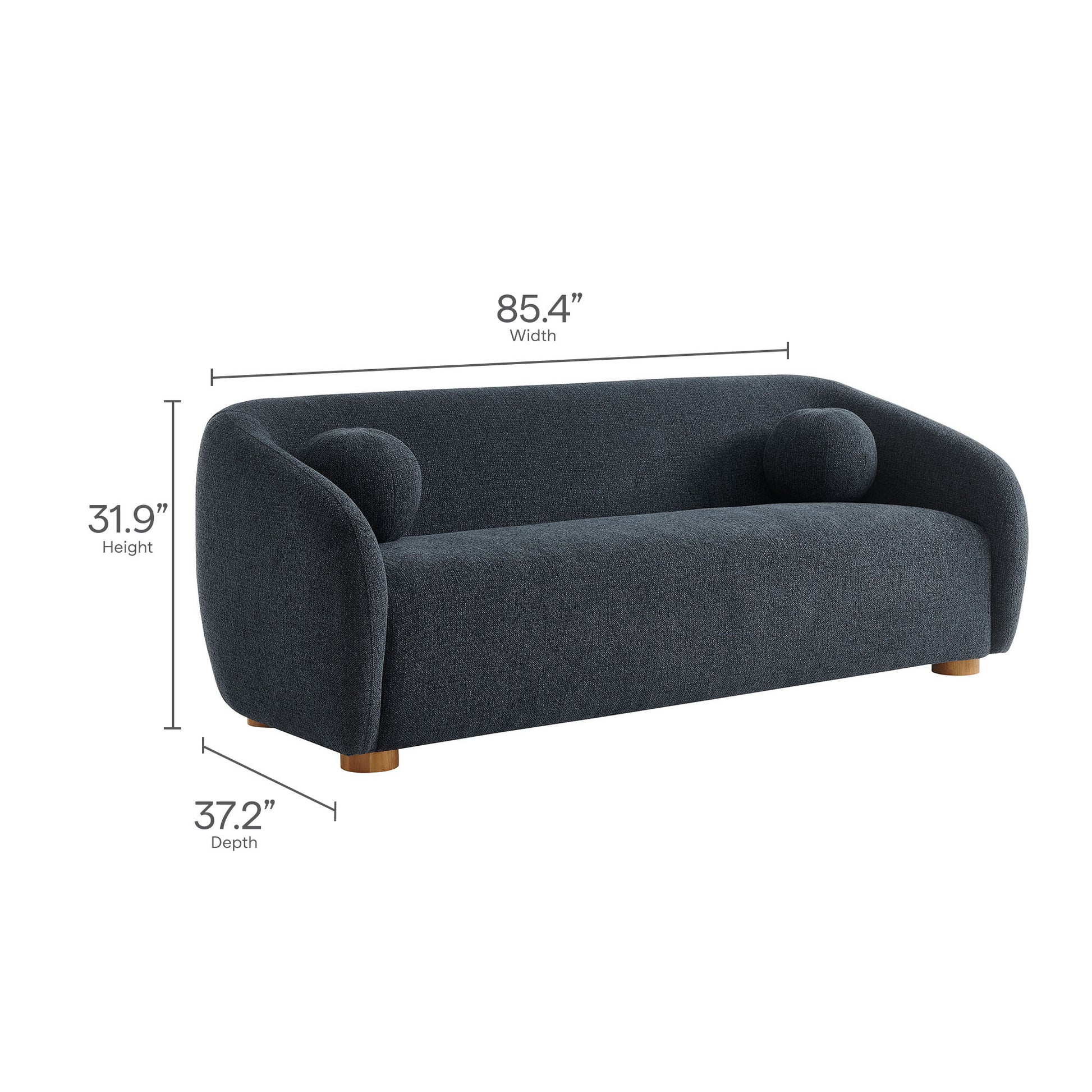 Holland 85" Chenille Fabric Sofa by Modway - Best Buy Furniture