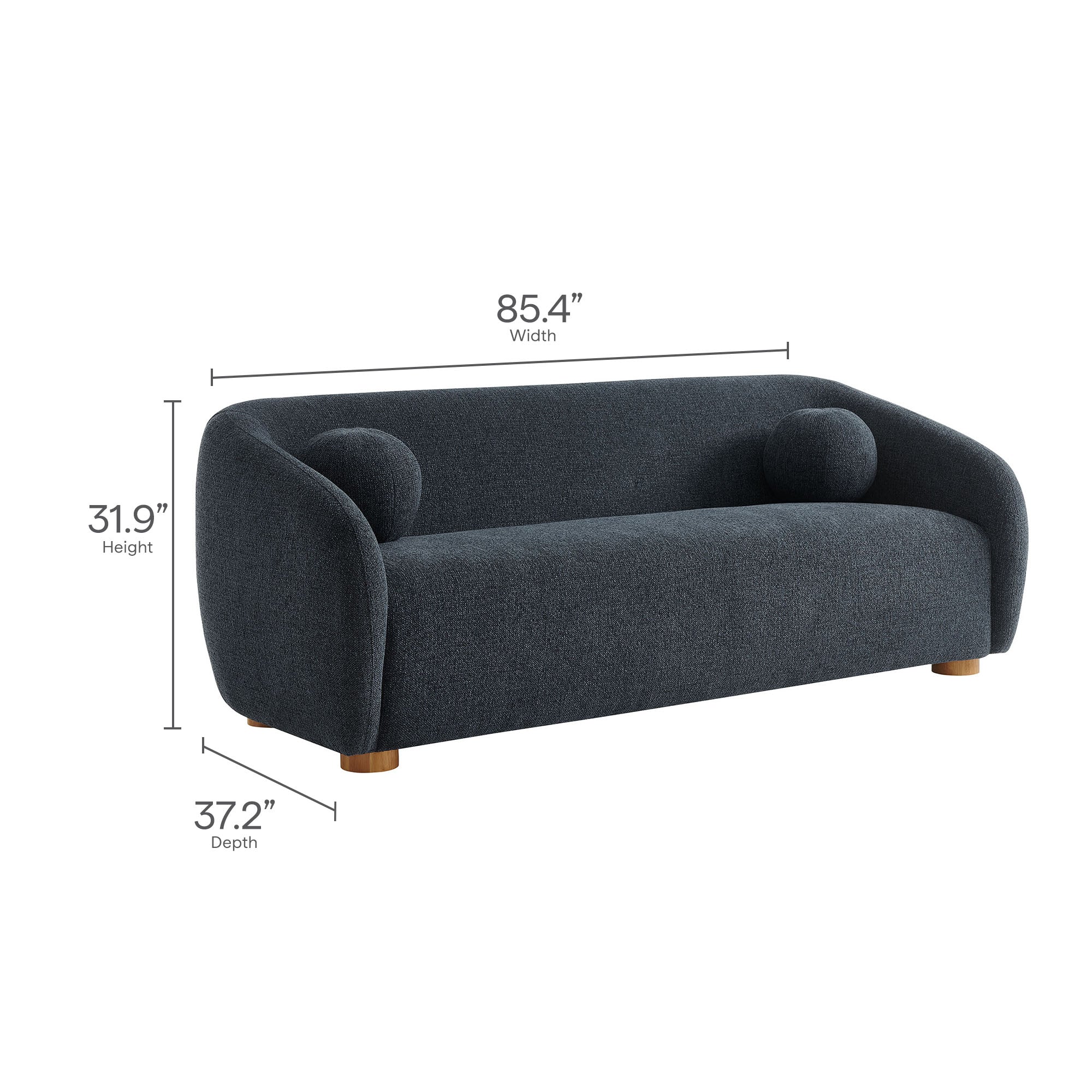 Holland 85" Chenille Fabric Sofa by Modway - Best Buy Furniture