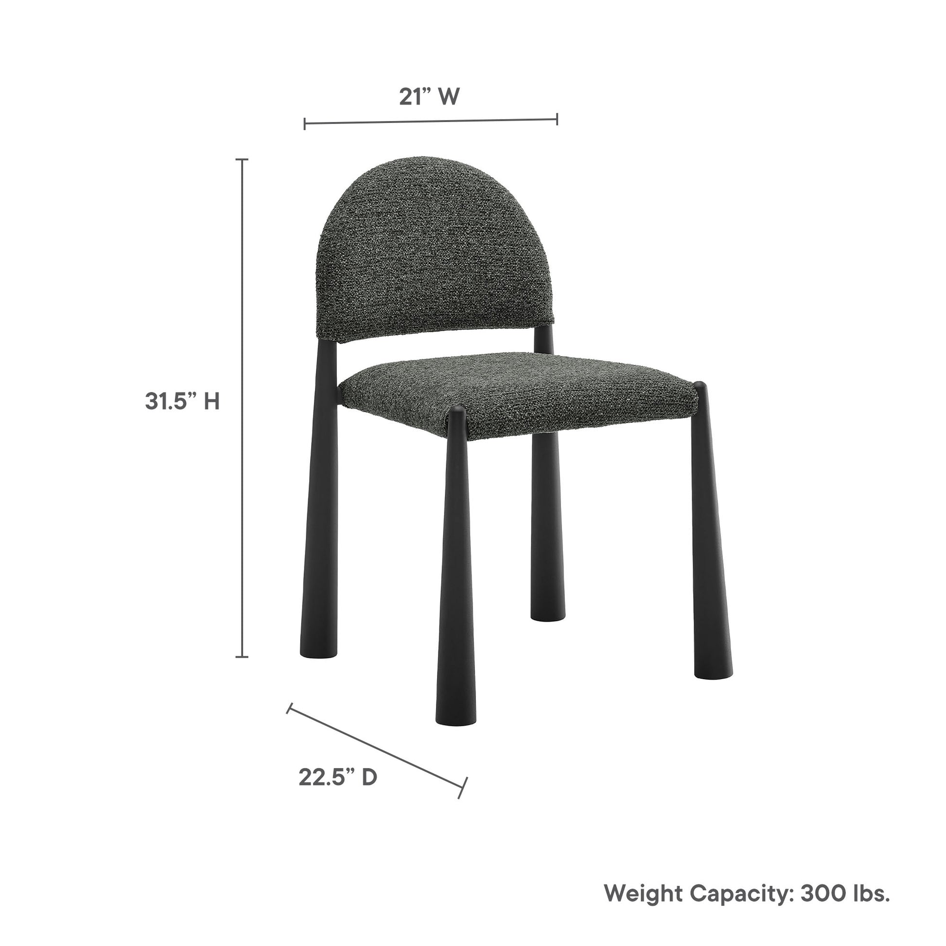 Hayley Upholstered Fabric Dining Side Chair by Modway - Best Buy Furniture