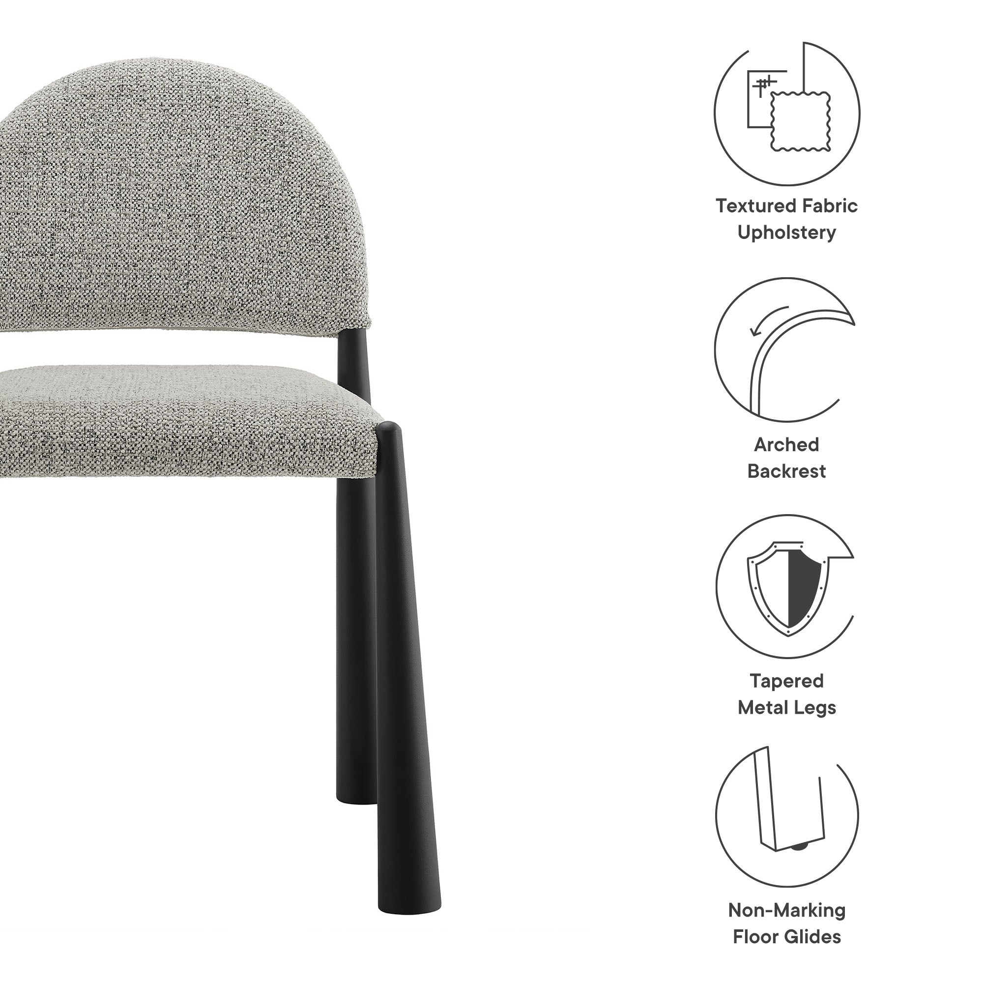Hayley Upholstered Fabric Dining Side Chair by Modway - Best Buy Furniture