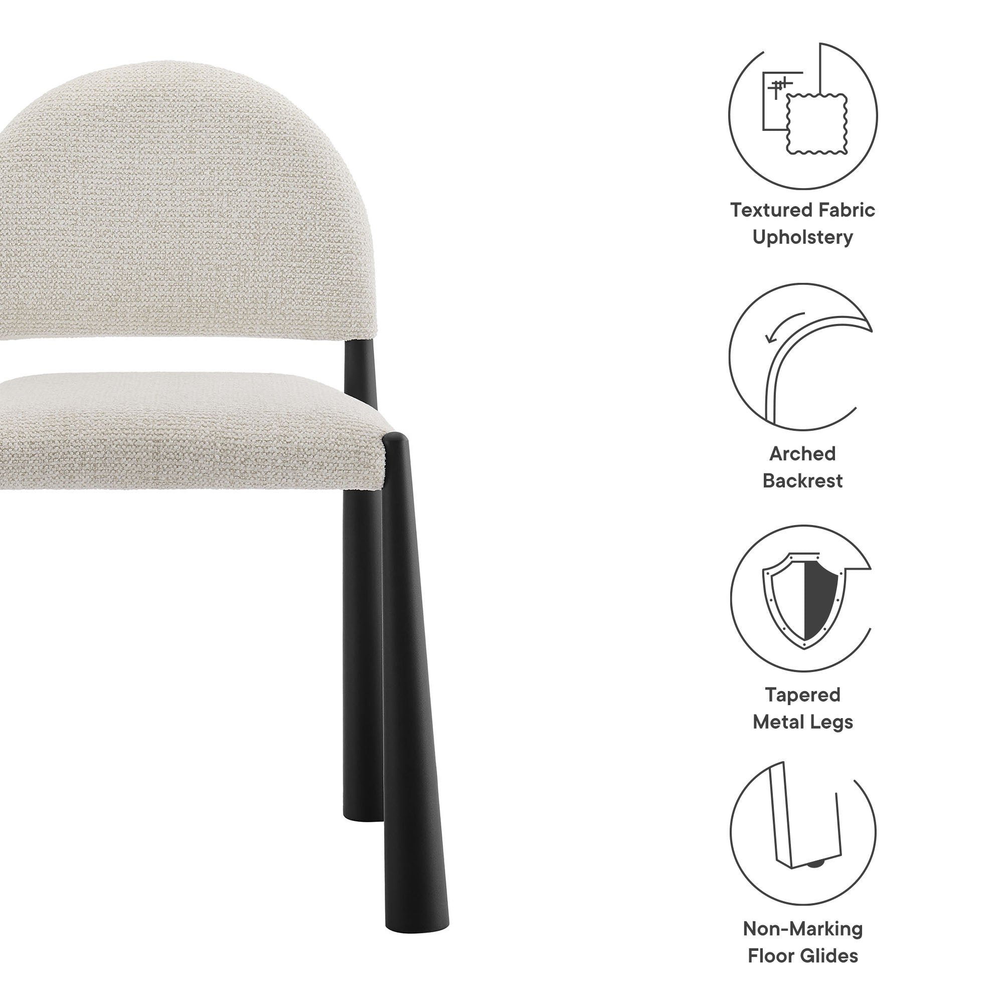 Hayley Upholstered Fabric Dining Side Chair by Modway - Best Buy Furniture