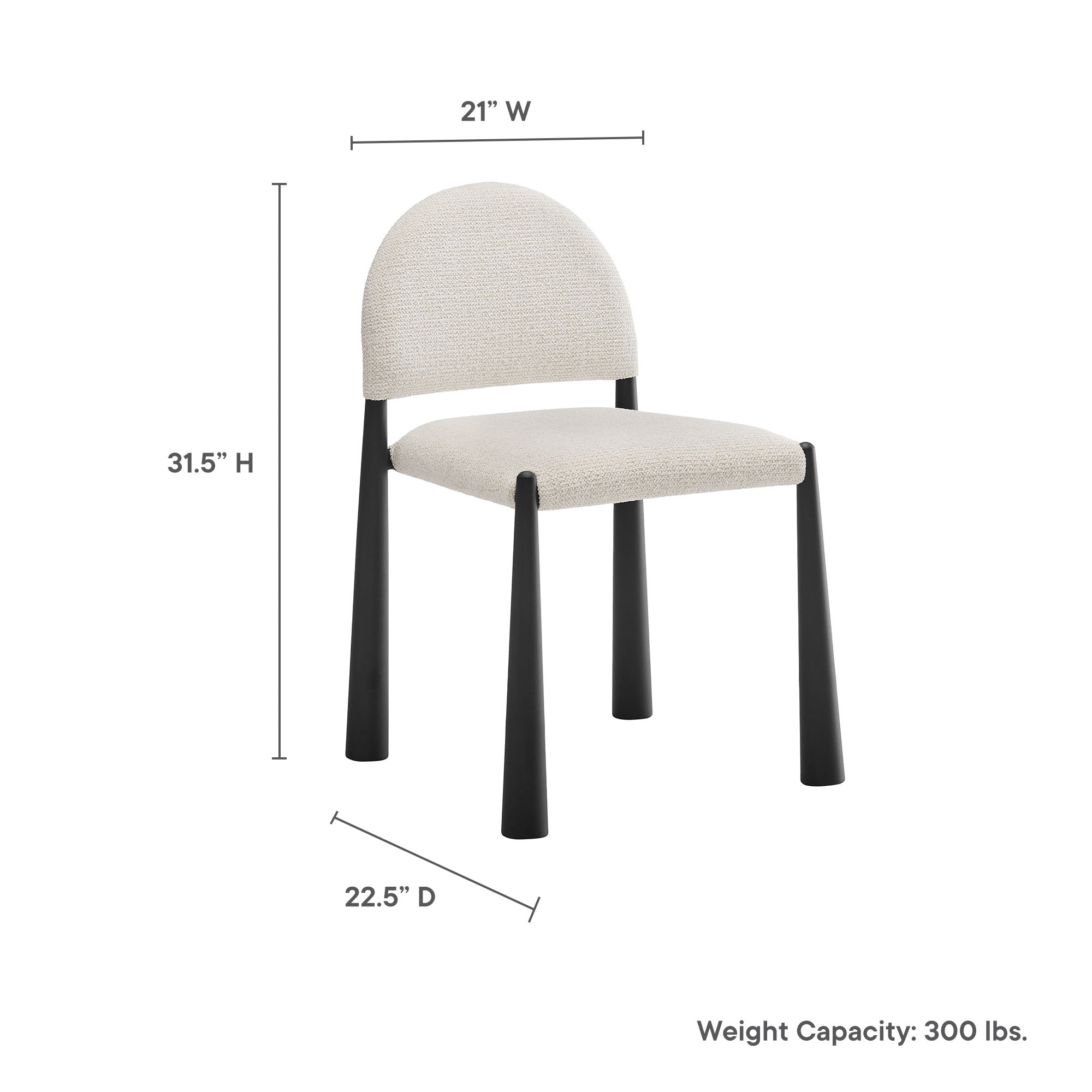 Hayley Upholstered Fabric Dining Side Chair by Modway - Best Buy Furniture