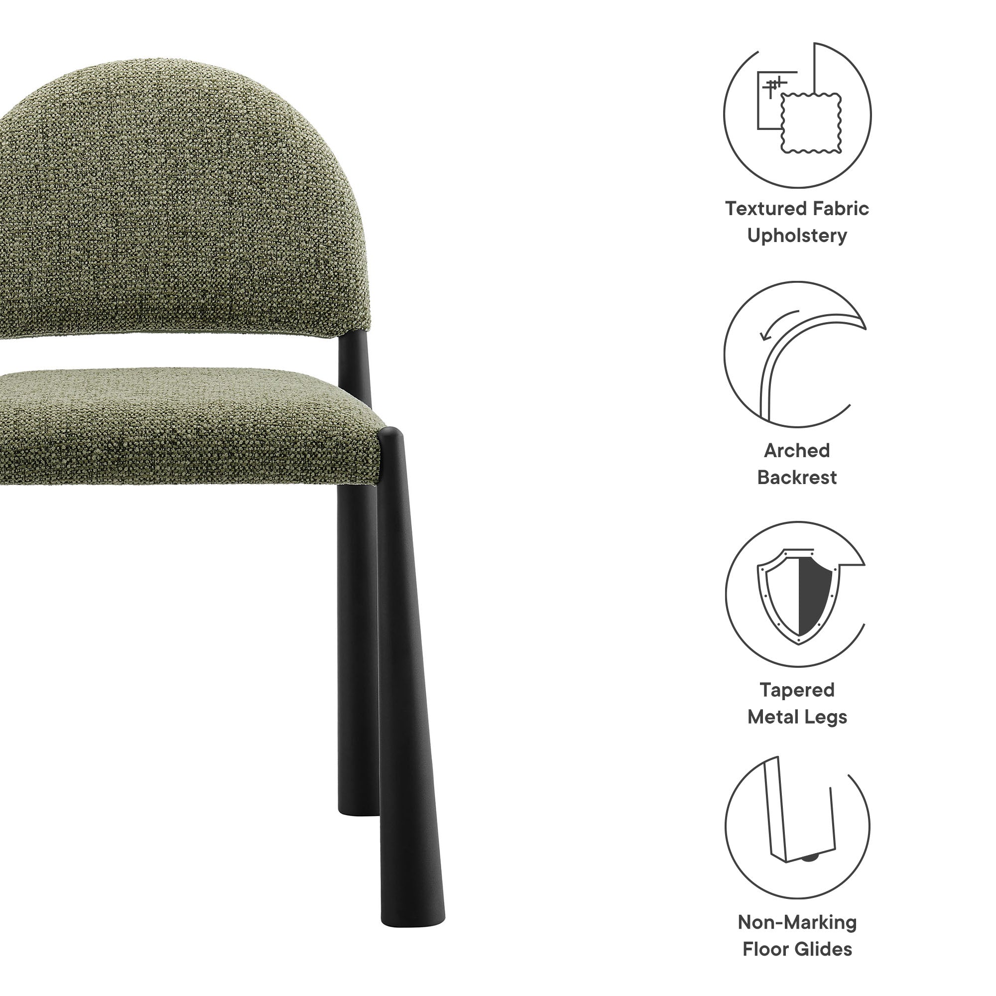 Hayley Upholstered Fabric Dining Side Chair by Modway - Best Buy Furniture