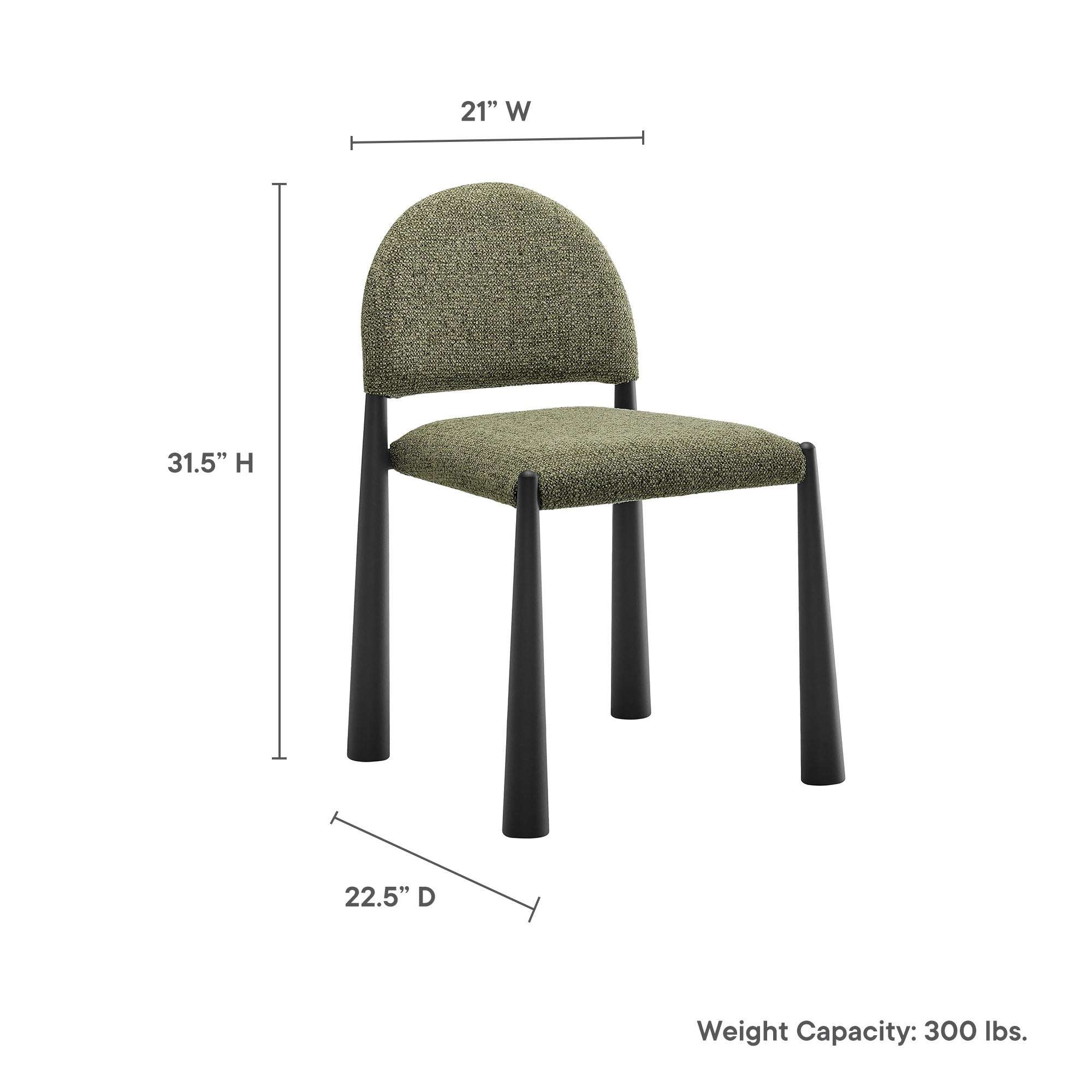 Hayley Upholstered Fabric Dining Side Chair by Modway - Best Buy Furniture
