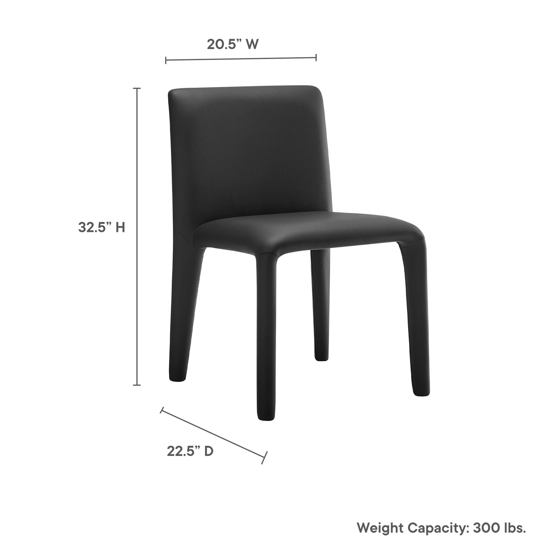 Rhodes Vegan Leather Upholstered Dining Chair by Modway - Best Buy Furniture