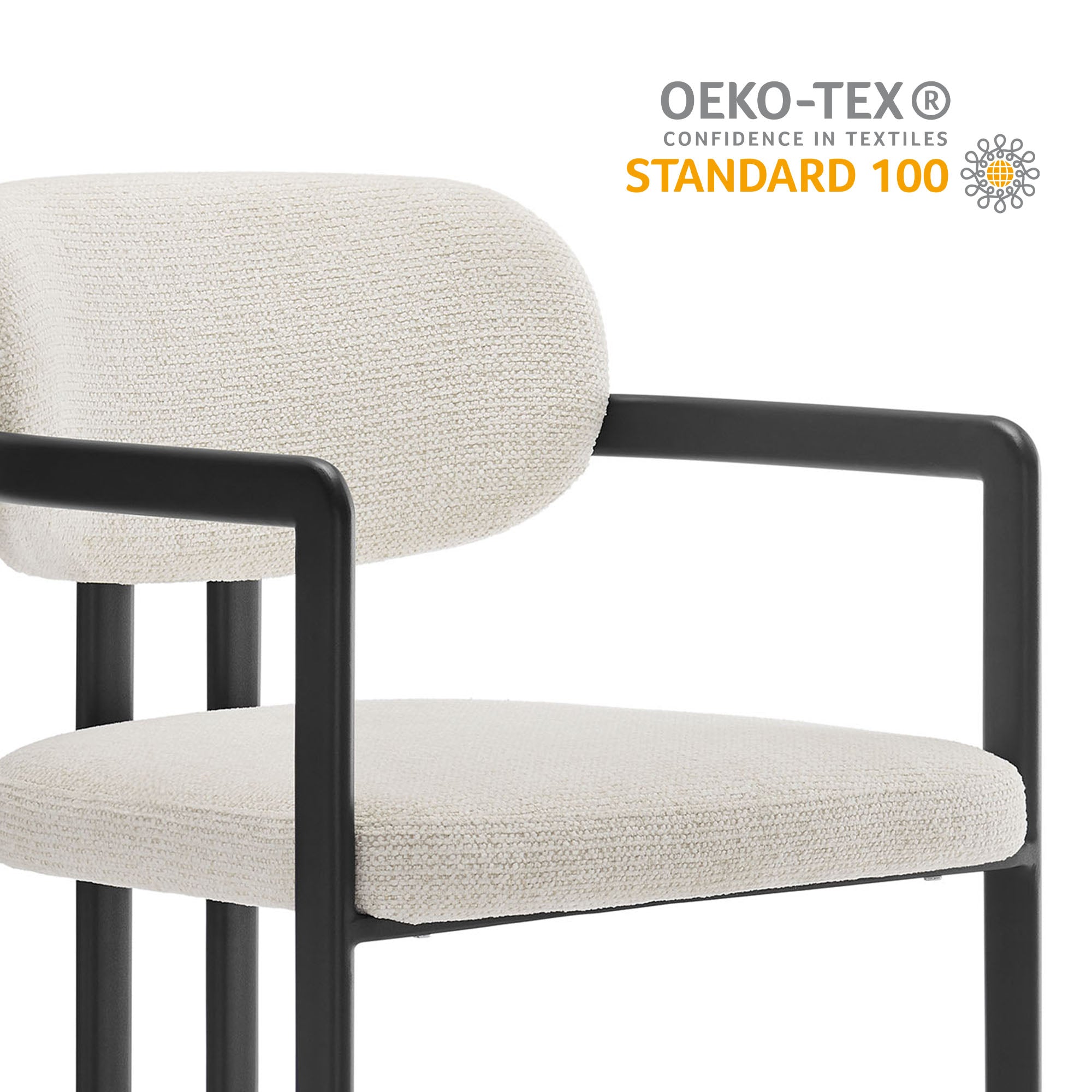 Elio Barrel Fabric and Metal Dining Chair by Modway - Best Buy Furniture