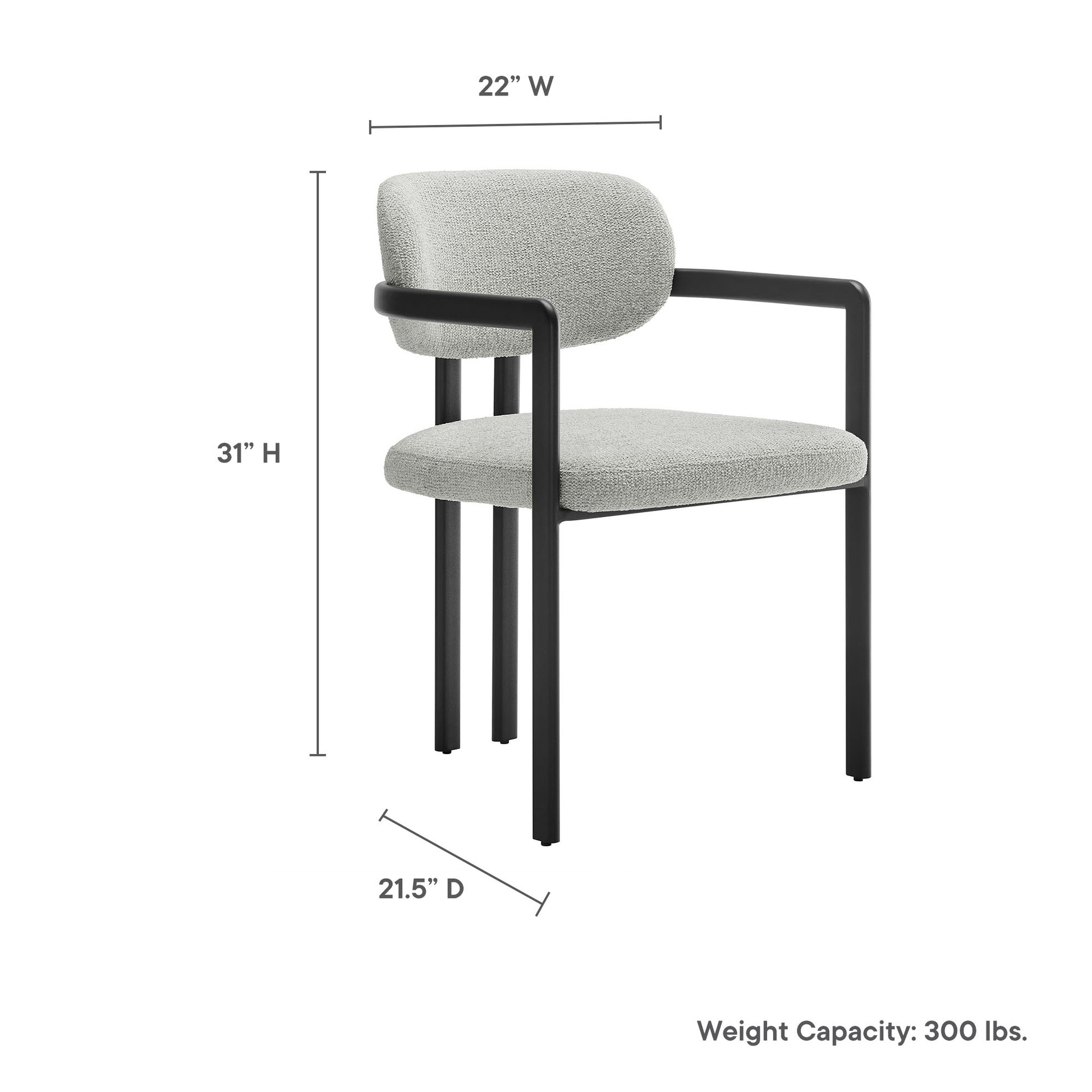 Elio Barrel Fabric and Metal Dining Chair by Modway - Best Buy Furniture