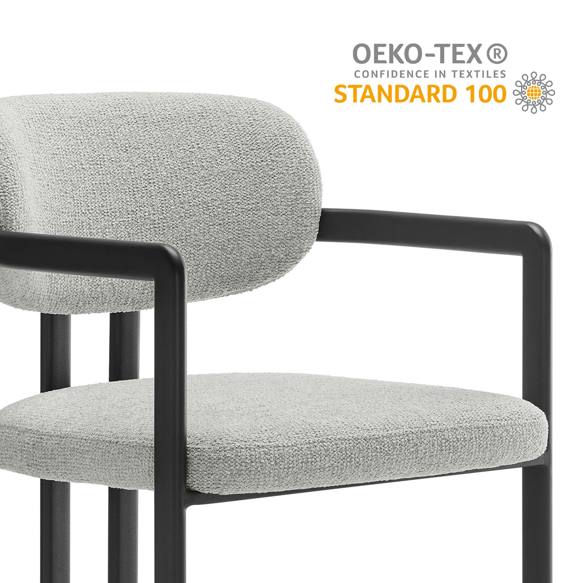 Elio Barrel Fabric and Metal Dining Chair by Modway - Best Buy Furniture