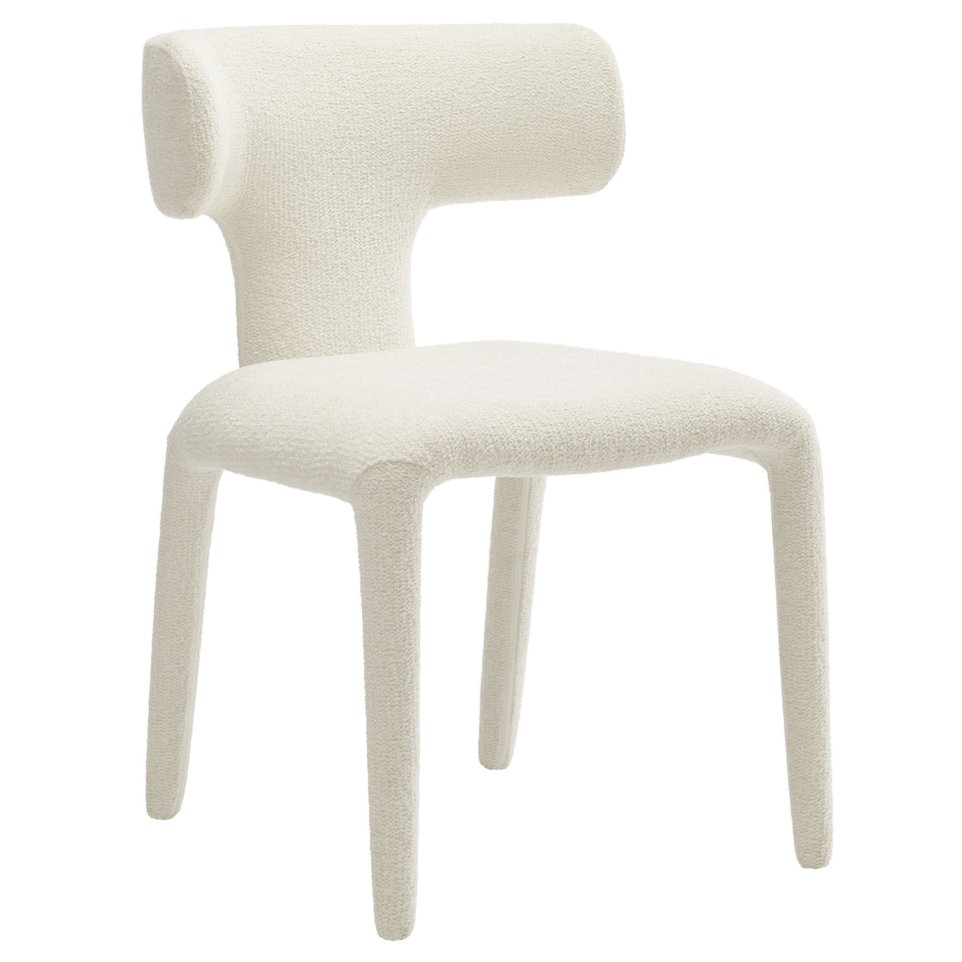 Stellan Curved Back Boucle Upholstered Dining Chair Set of 2 by Modway - Best Buy Furniture