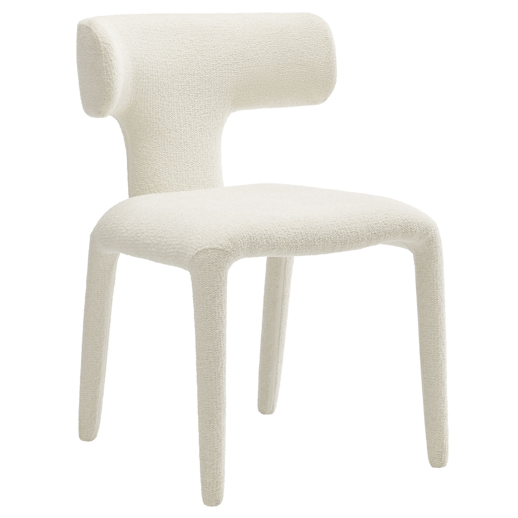 Stellan Curved Back Boucle Upholstered Dining Chair Set of 2 by Modway - Best Buy Furniture