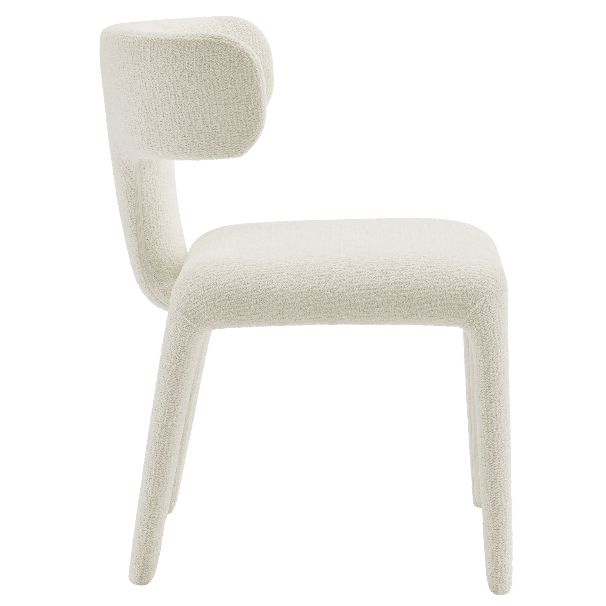 Stellan Curved Back Boucle Upholstered Dining Chair Set of 2 by Modway - Best Buy Furniture