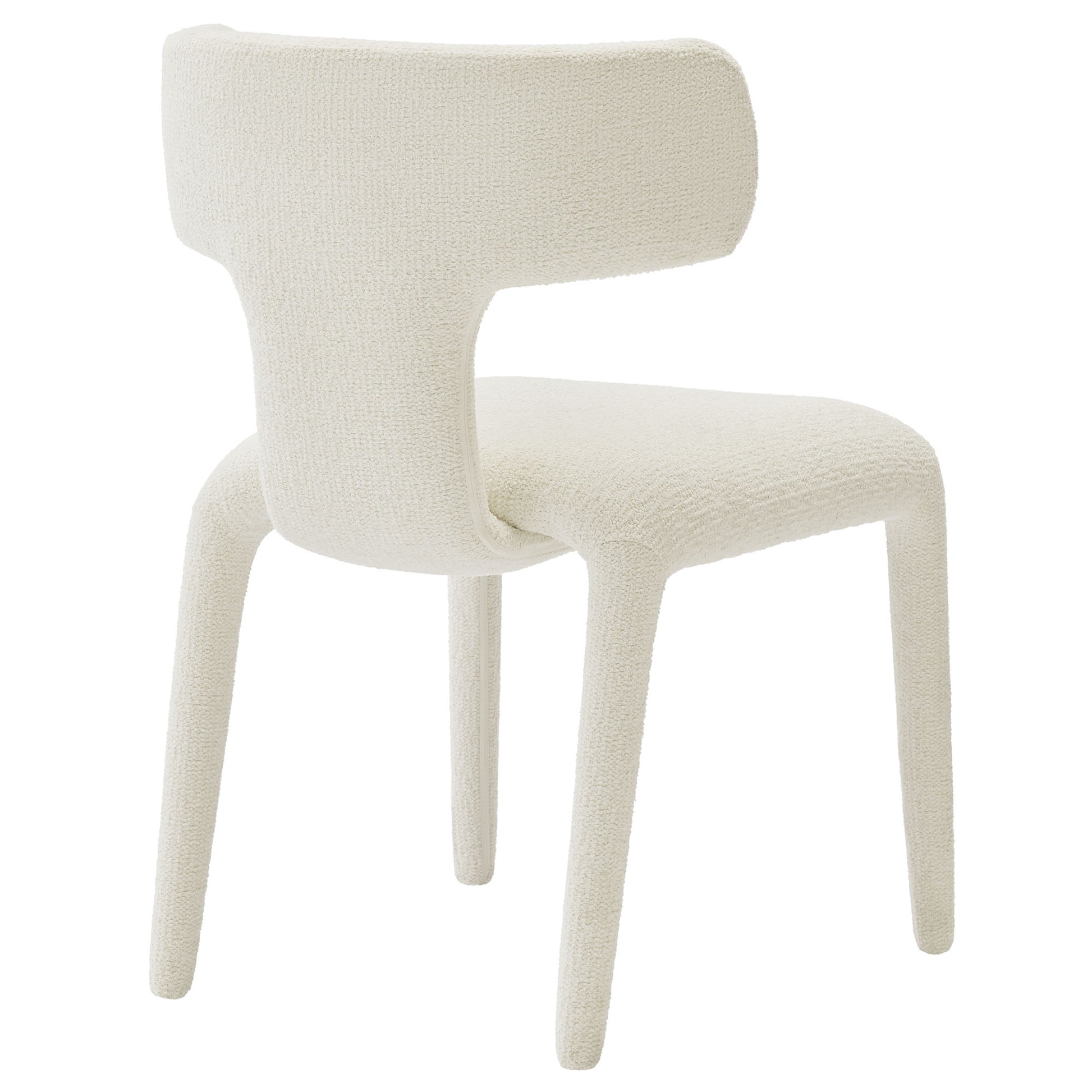Stellan Curved Back Boucle Upholstered Dining Chair Set of 2 by Modway - Best Buy Furniture
