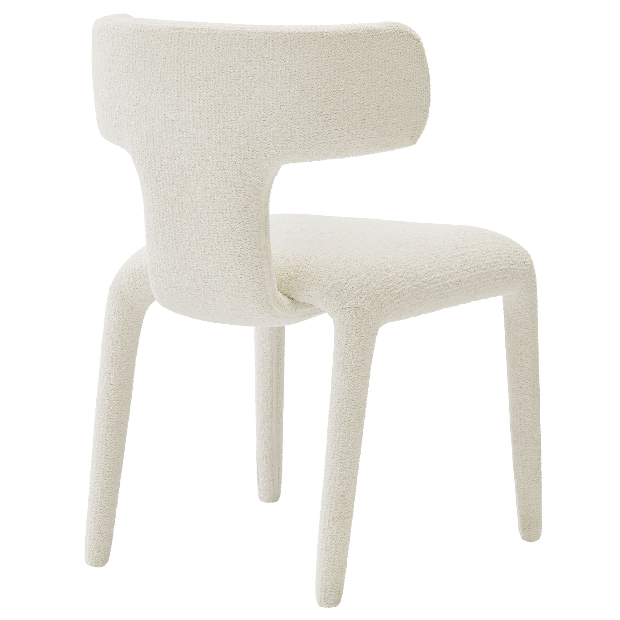 Stellan Curved Back Boucle Upholstered Dining Chair Set of 2 by Modway - Best Buy Furniture
