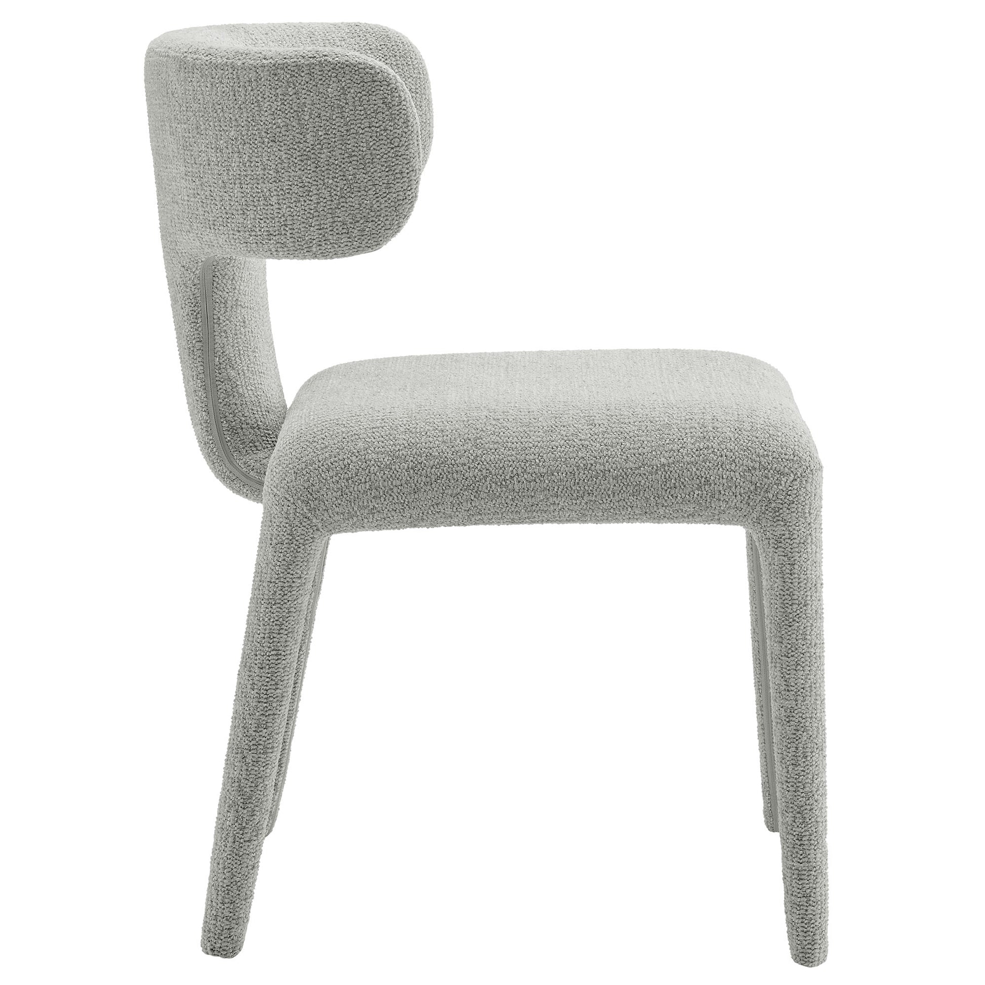 Stellan Curved Back Boucle Upholstered Dining Chair Set of 2 by Modway - Best Buy Furniture