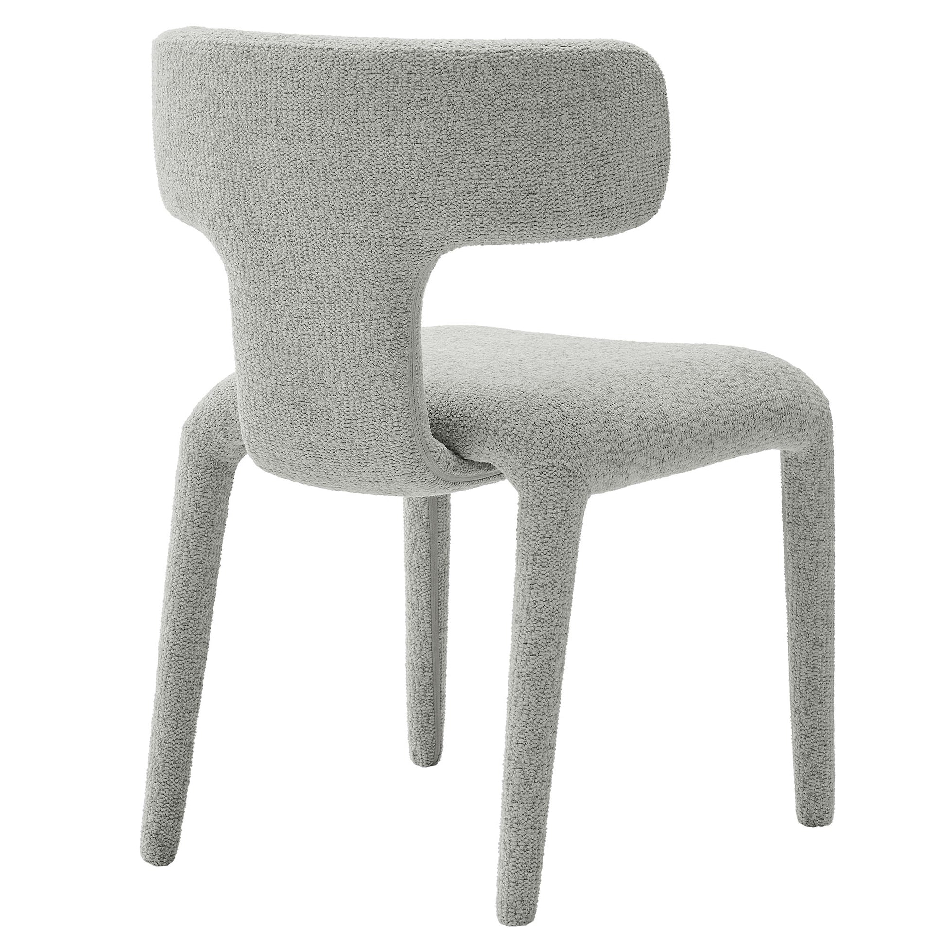 Stellan Curved Back Boucle Upholstered Dining Chair Set of 2 by Modway - Best Buy Furniture