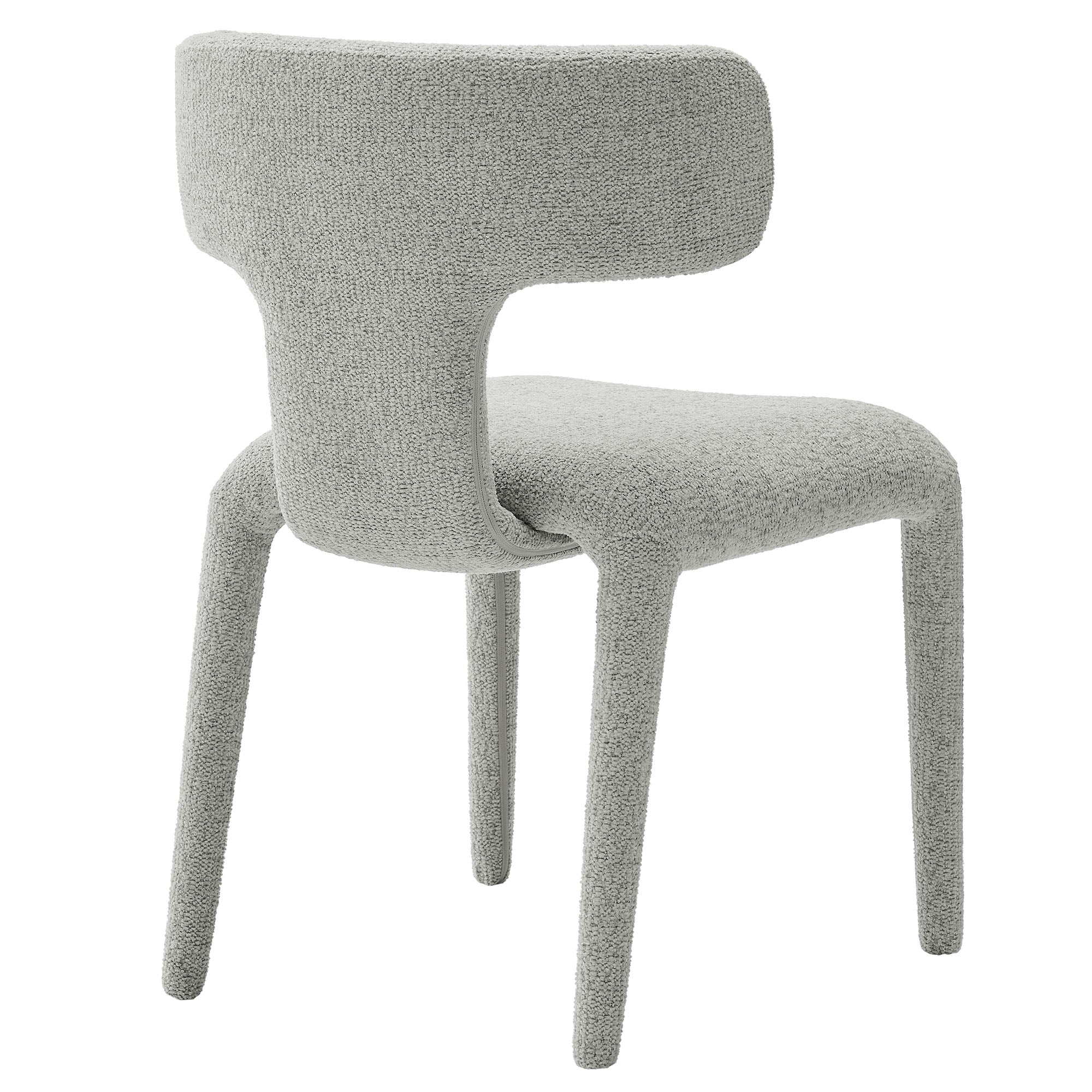 Stellan Curved Back Boucle Upholstered Dining Chair Set of 2 by Modway - Best Buy Furniture