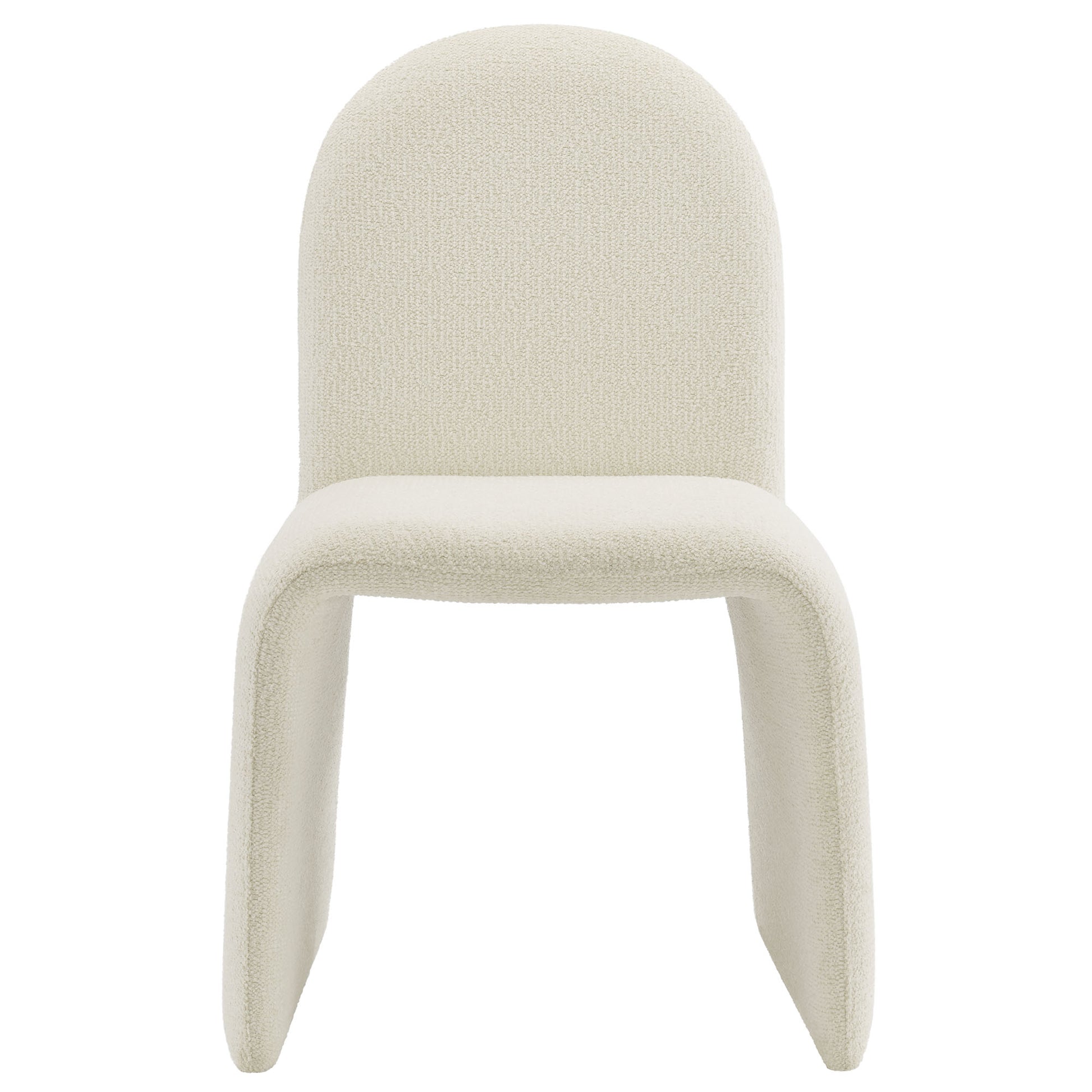 Junia Boucle Upholstered Arch Armless Dining Chair by Modway - Best Buy Furniture