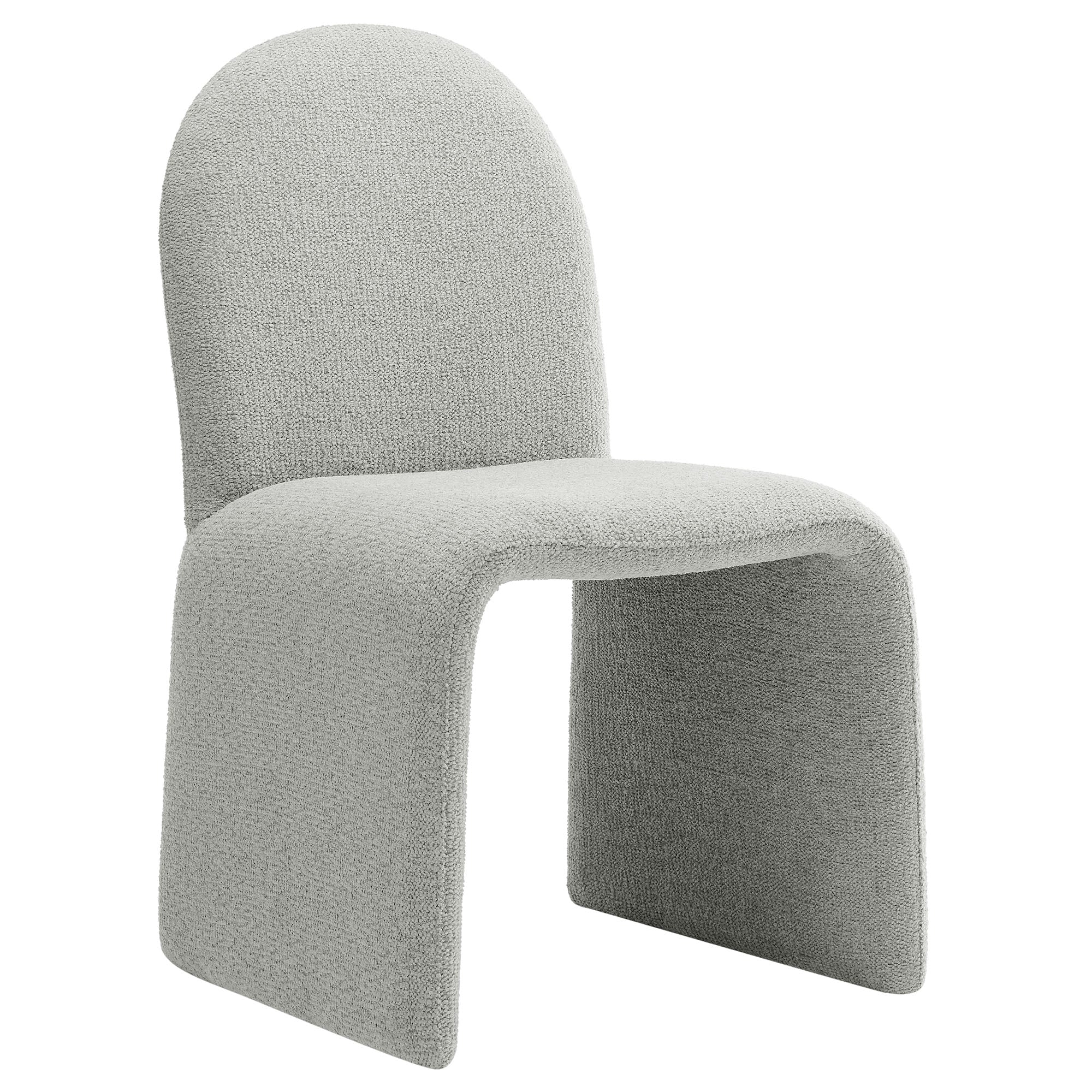 Junia Boucle Upholstered Arch Armless Dining Chair by Modway - Best Buy Furniture