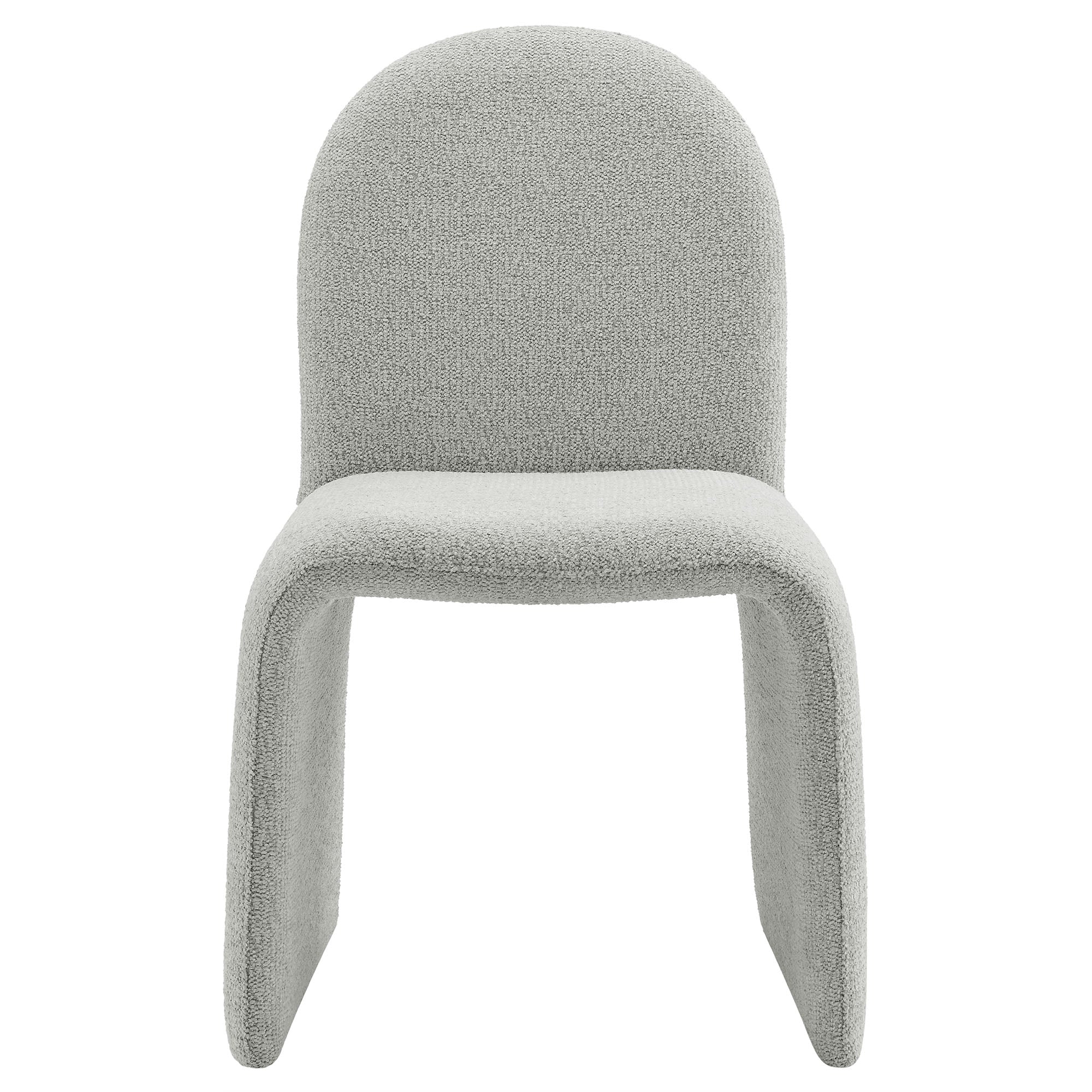 Junia Boucle Upholstered Arch Armless Dining Chair by Modway - Best Buy Furniture