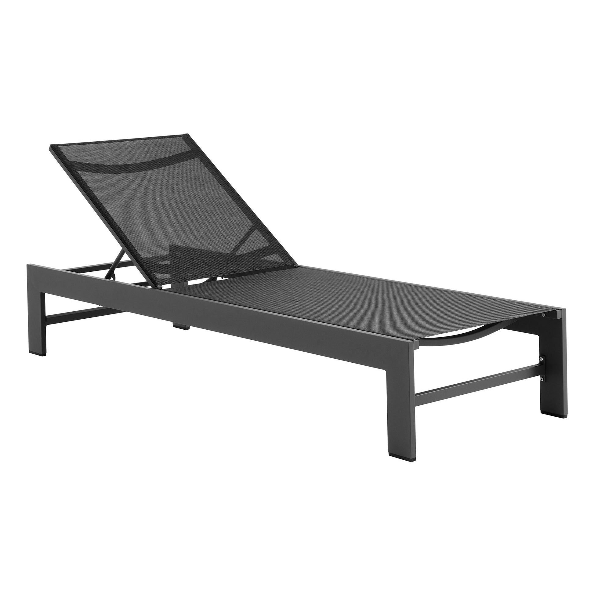 Tahoe Outdoor Patio Mesh and Aluminum Chaise Lounge by Modway - Best Buy Furniture