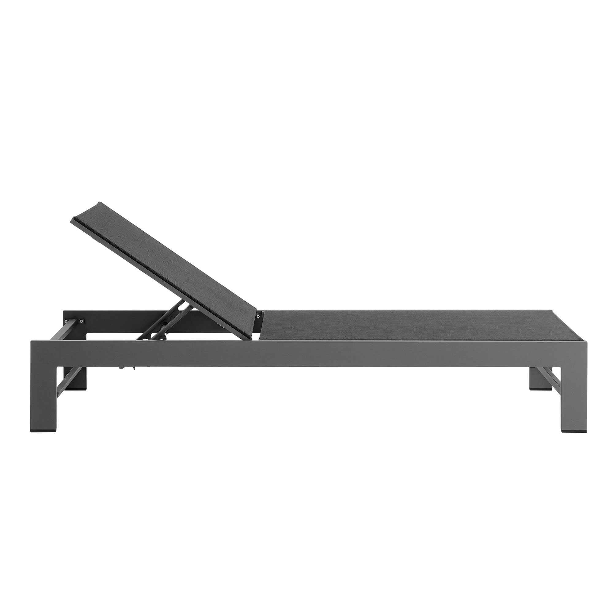 Tahoe Outdoor Patio Mesh and Aluminum Chaise Lounge by Modway - Best Buy Furniture