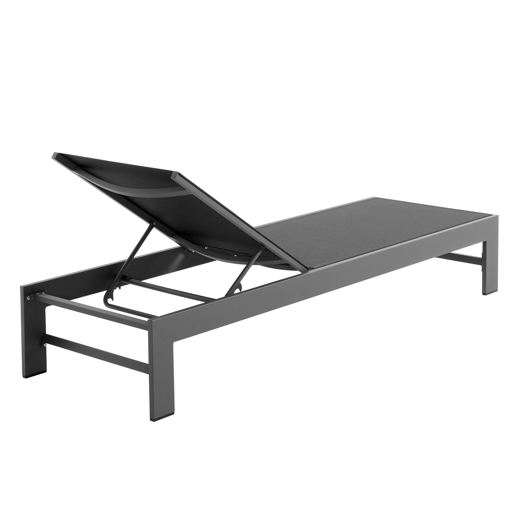 Tahoe Outdoor Patio Mesh and Aluminum Chaise Lounge by Modway - Best Buy Furniture
