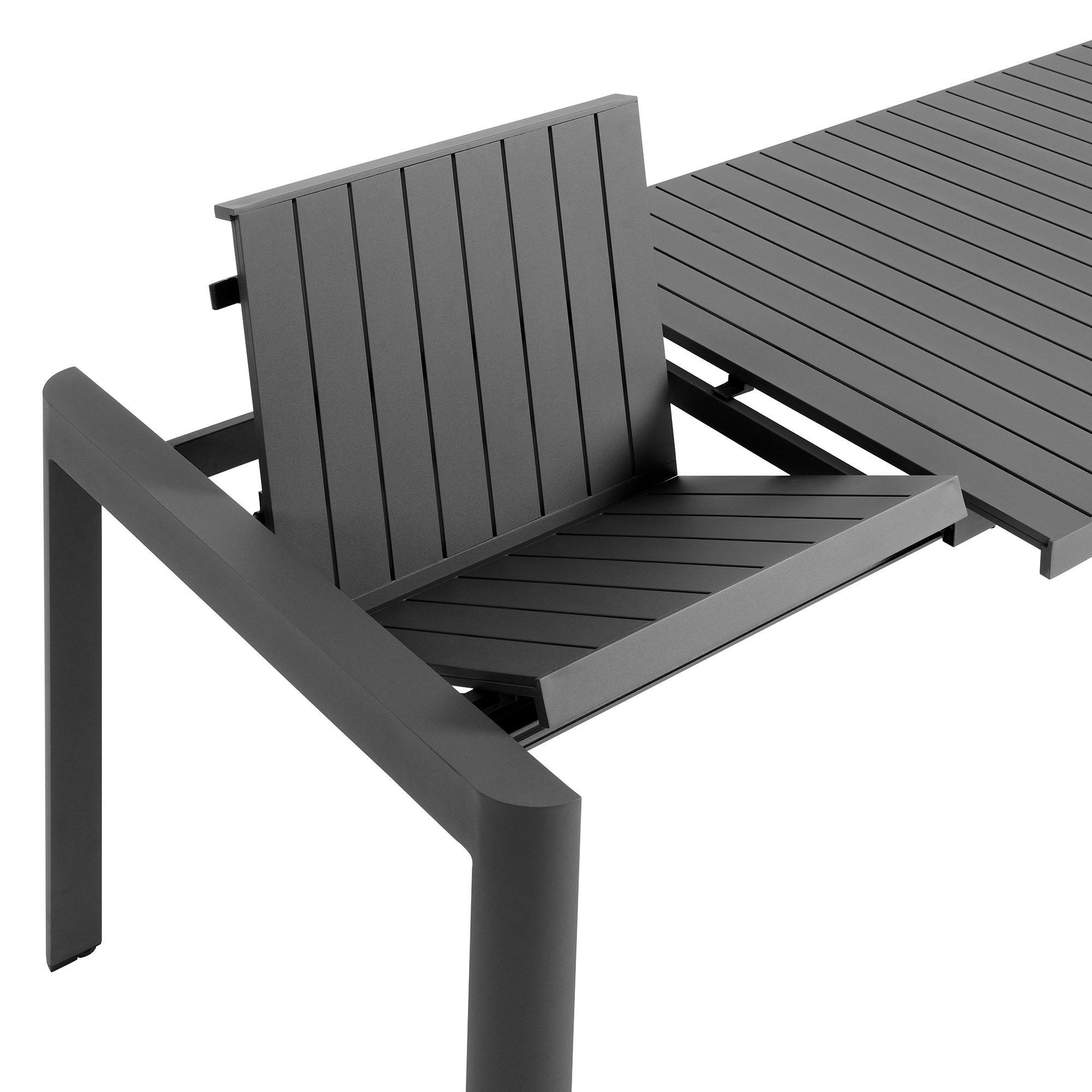 Tahoe Outdoor Patio Aluminum Extendable Dining Table by Modway - Best Buy Furniture