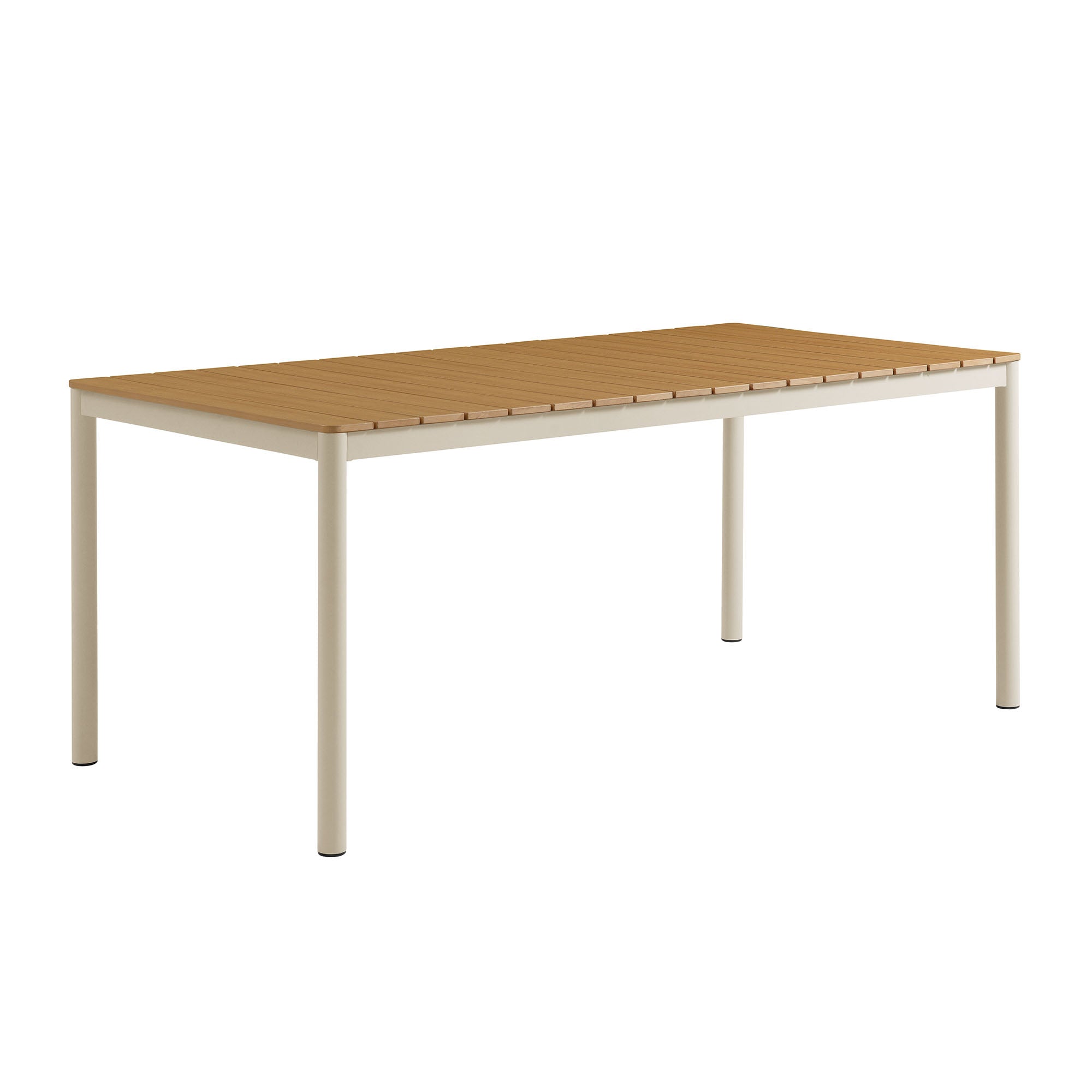 Finn 71" Outdoor Patio Aluminum Dining Table with Faux Wood Top by Modway - Best Buy Furniture