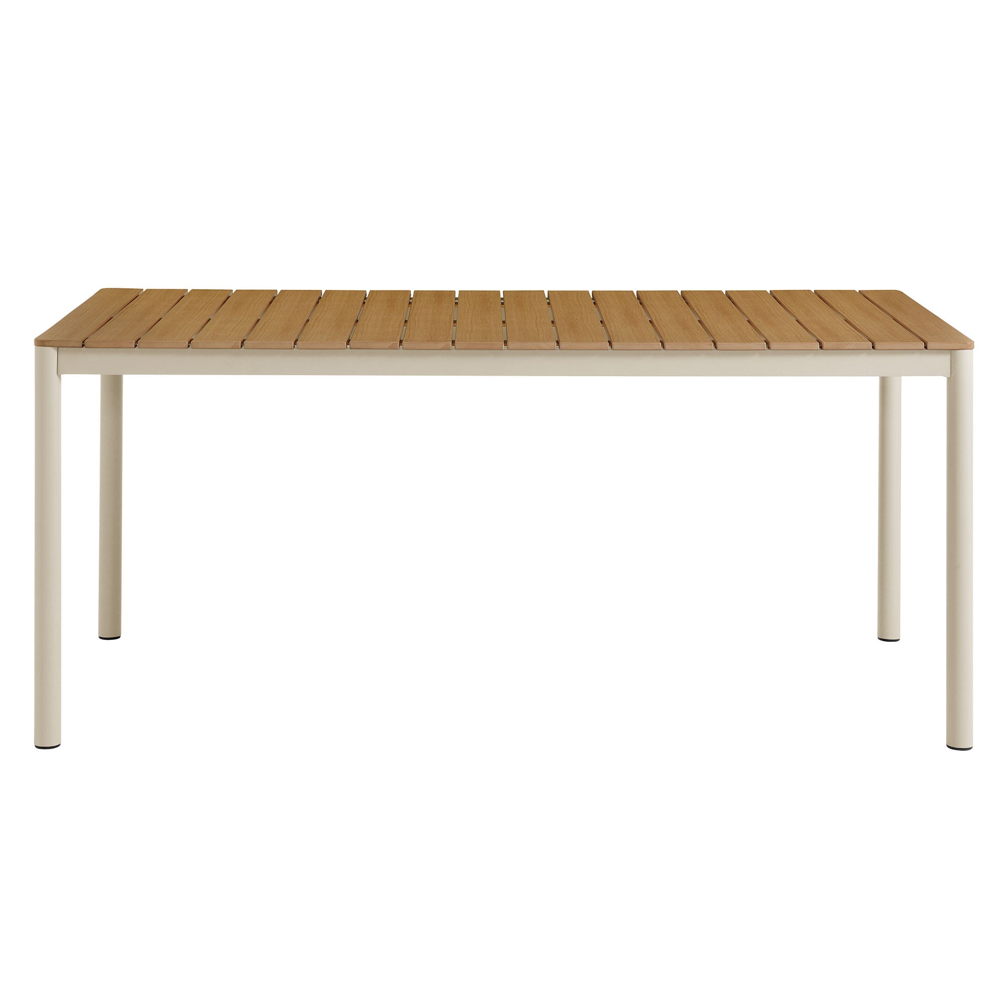 Finn 71" Outdoor Patio Aluminum Dining Table with Faux Wood Top by Modway - Best Buy Furniture