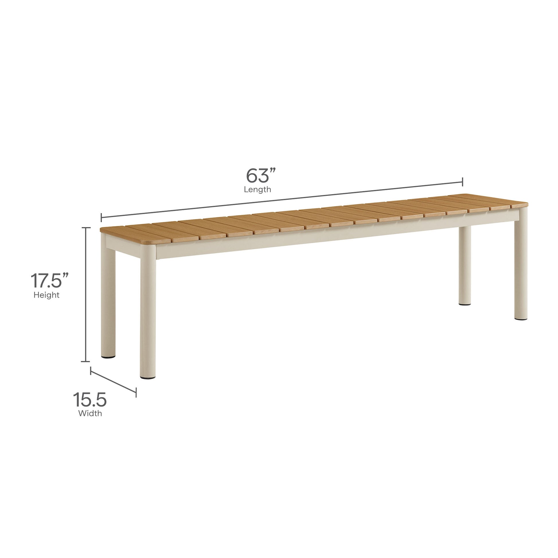 Finn Outdoor Patio Aluminum Faux Wood Dining Set with Benches by Modway - Best Buy Furniture