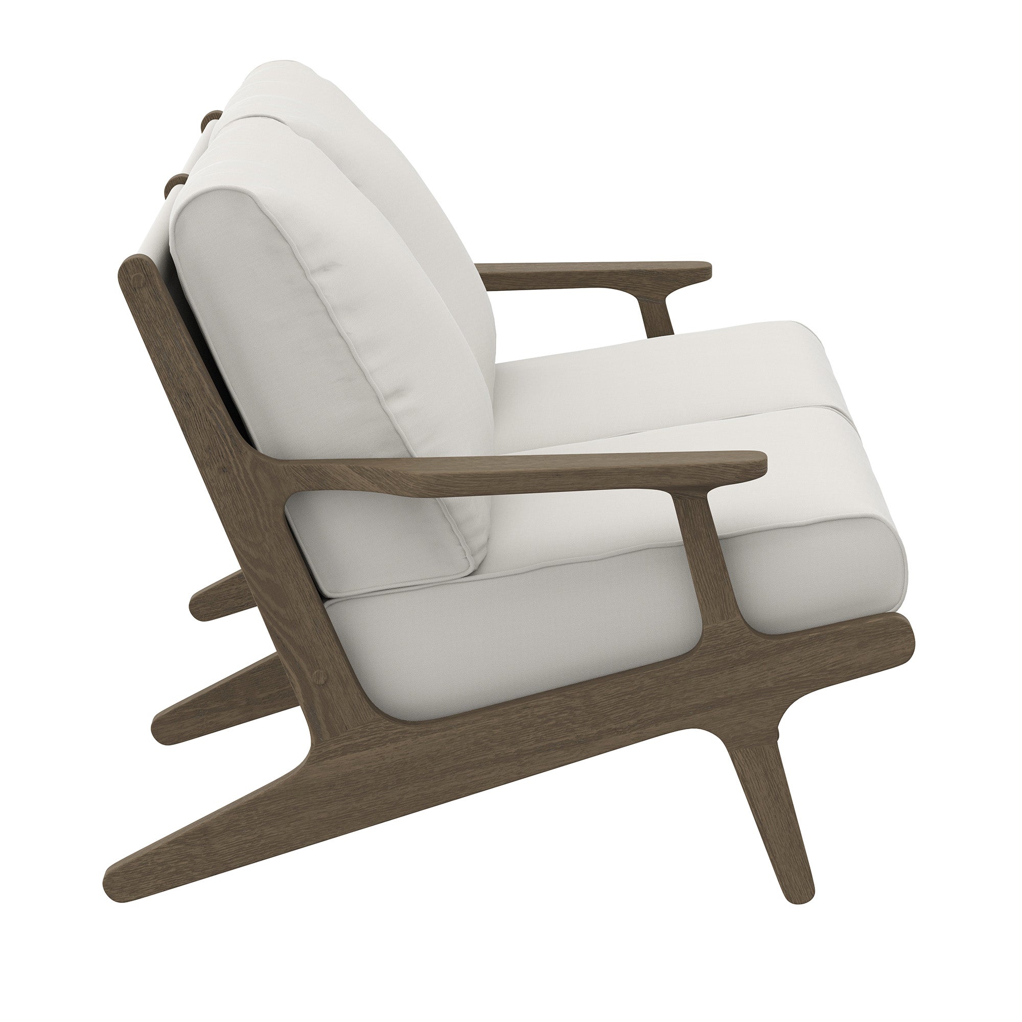 Saratoga Outdoor Patio Teak Wood Loveseat by Modway - Best Buy Furniture
