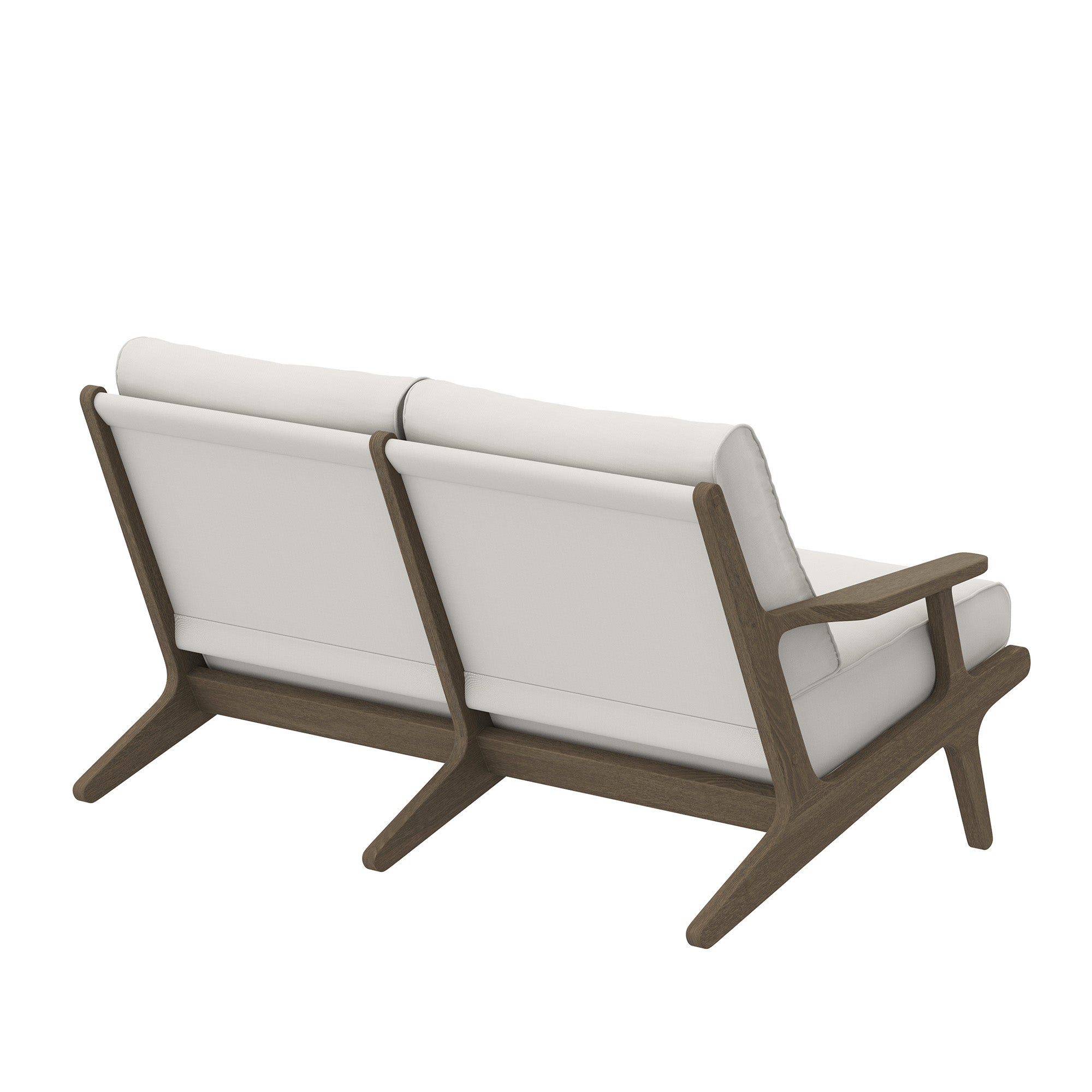 Saratoga Outdoor Patio Teak Wood Loveseat by Modway - Best Buy Furniture