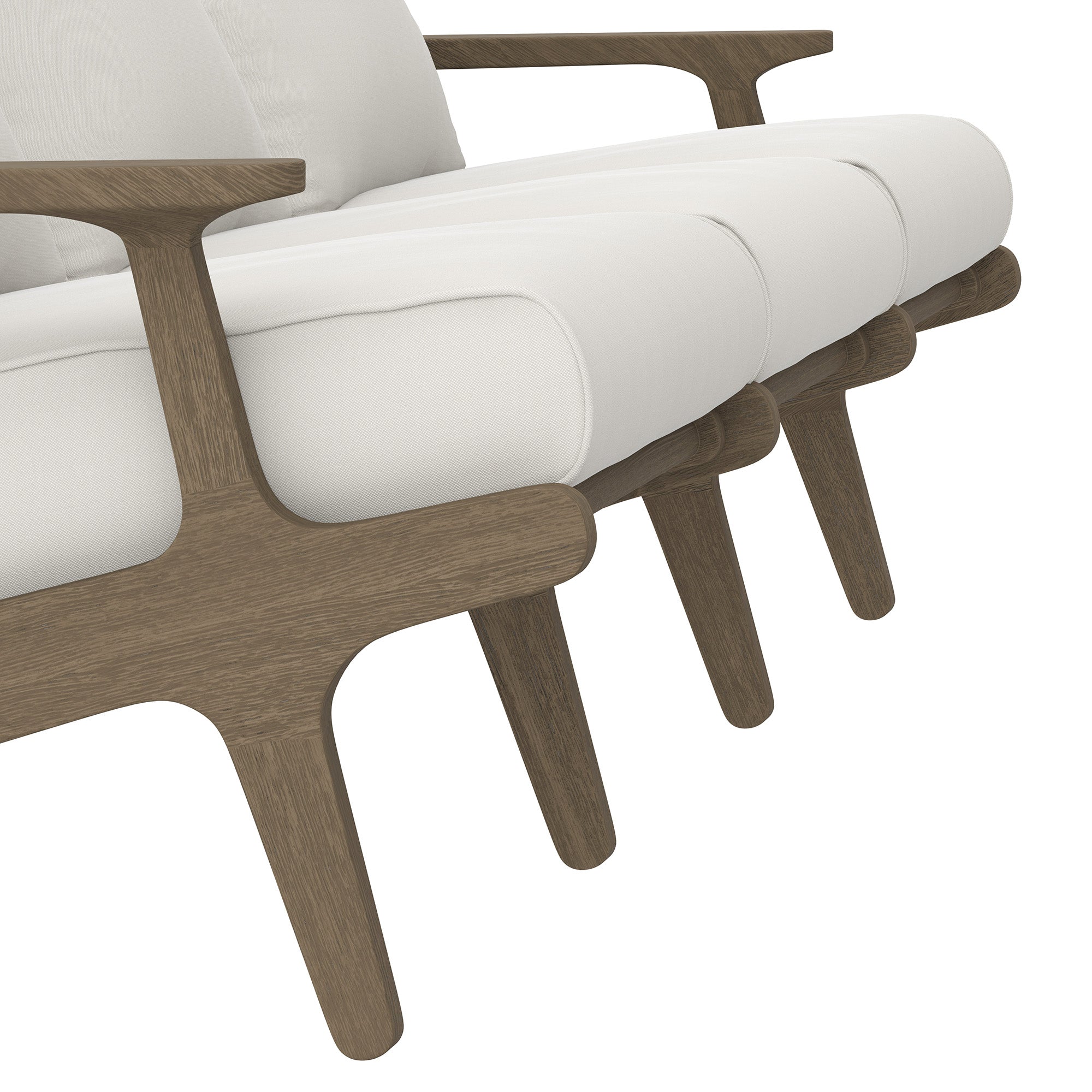 Saratoga Outdoor Patio Teak Sofa by Modway - Best Buy Furniture
