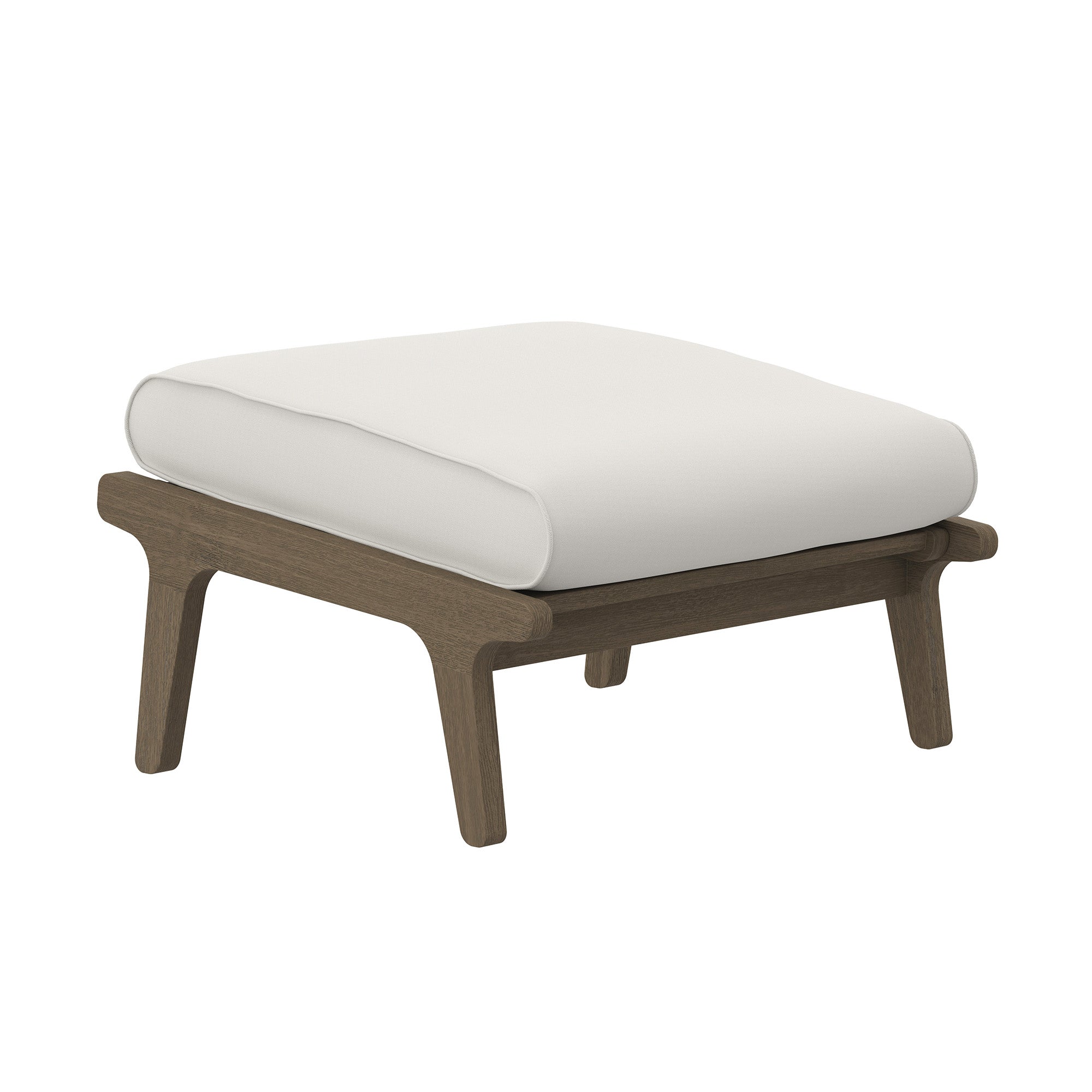 Saratoga Outdoor Patio Teak Ottoman by Modway - Best Buy Furniture