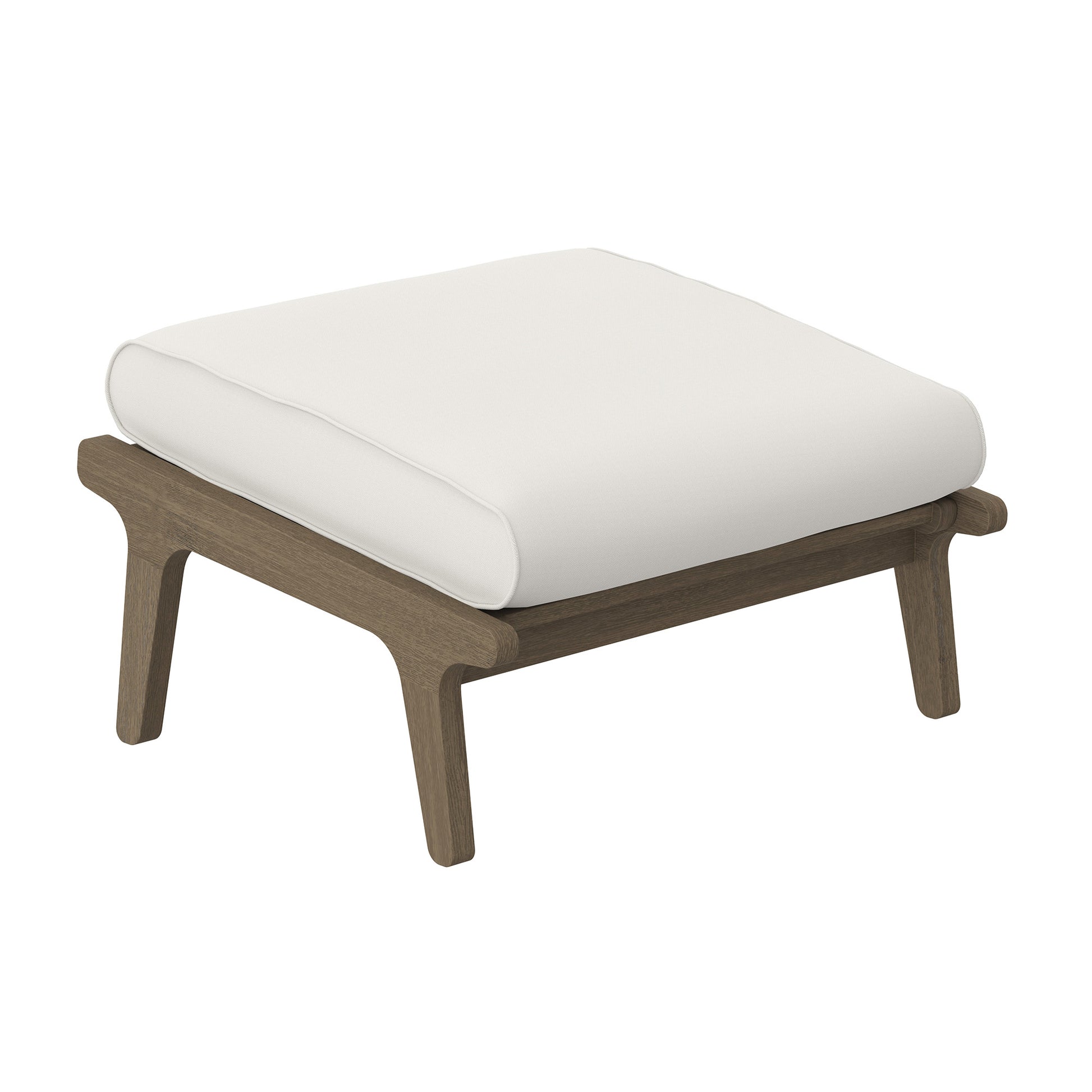 Saratoga Outdoor Patio Teak Ottoman by Modway - Best Buy Furniture