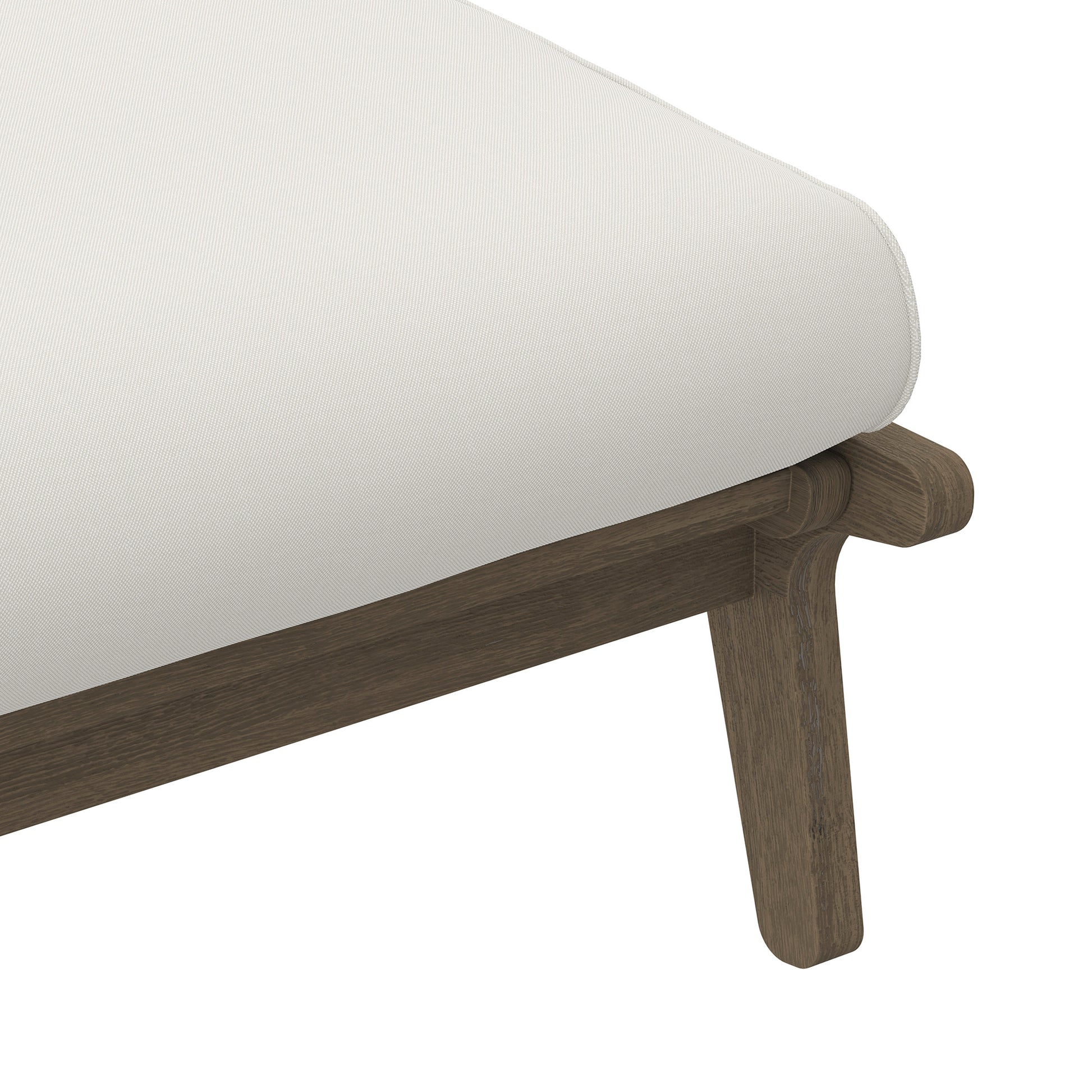 Saratoga Outdoor Patio Teak Ottoman by Modway - Best Buy Furniture