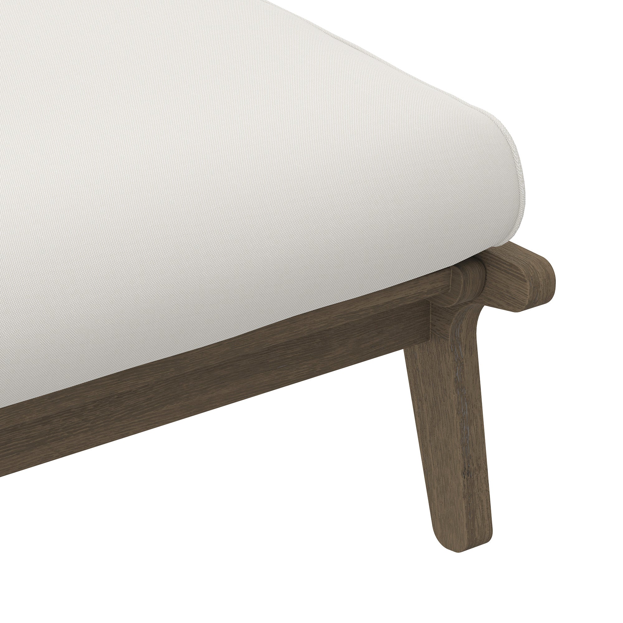 Saratoga Outdoor Patio Teak Ottoman by Modway - Best Buy Furniture