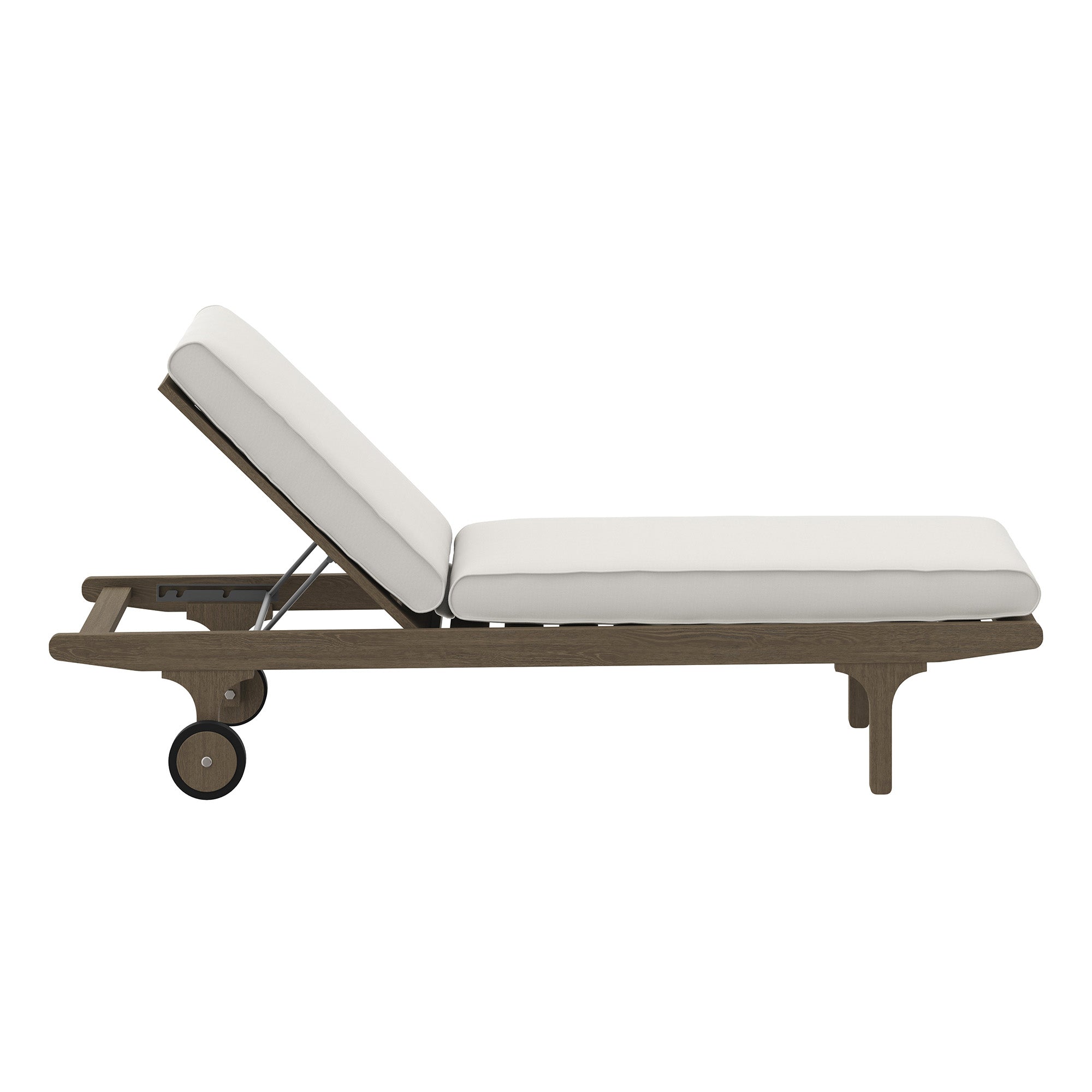 Saratoga Outdoor Patio Teak Chaise Lounge Chair by Modway - Best Buy Furniture