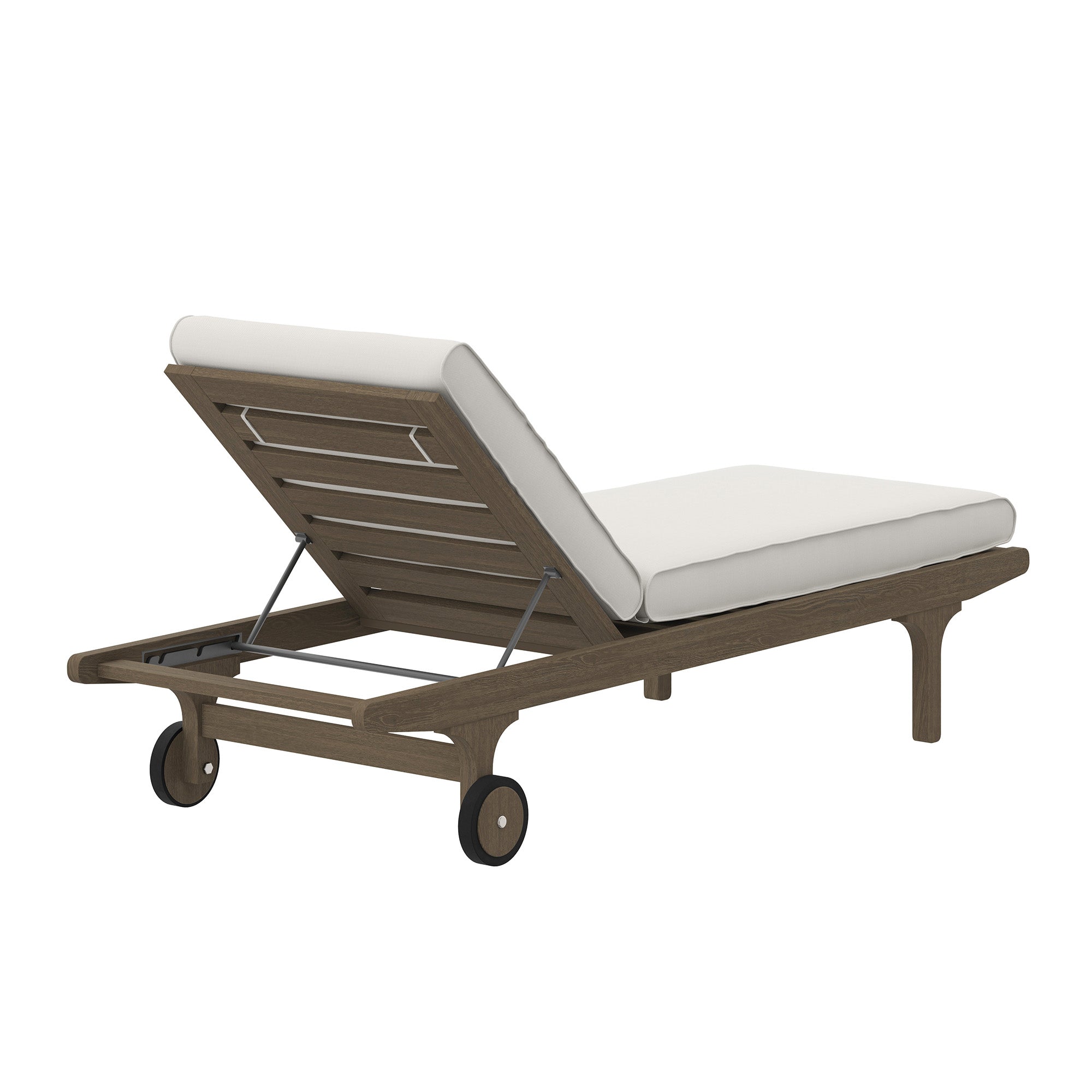 Saratoga Outdoor Patio Teak Chaise Lounge Chair by Modway - Best Buy Furniture