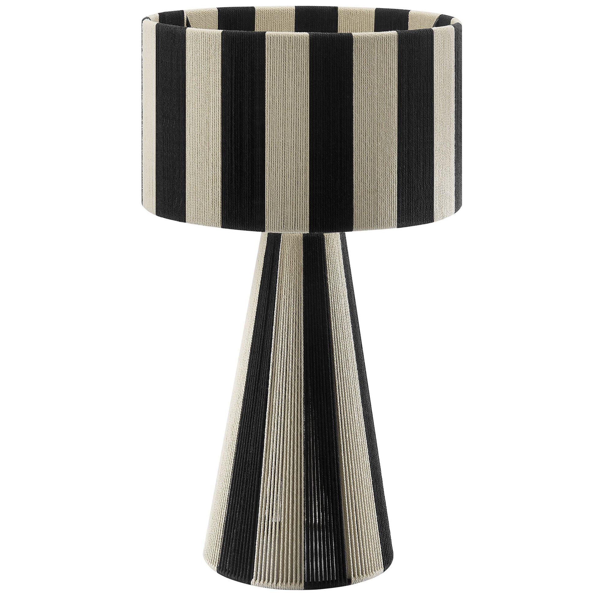 Renae Handwoven Cotton Thread Striped Table Lamp by Modway - Best Buy Furniture