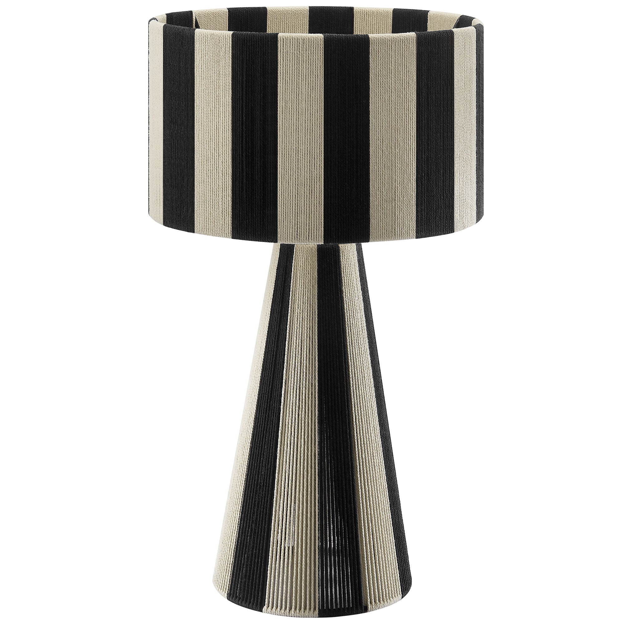 Renae Handwoven Cotton Thread Striped Table Lamp by Modway - Best Buy Furniture