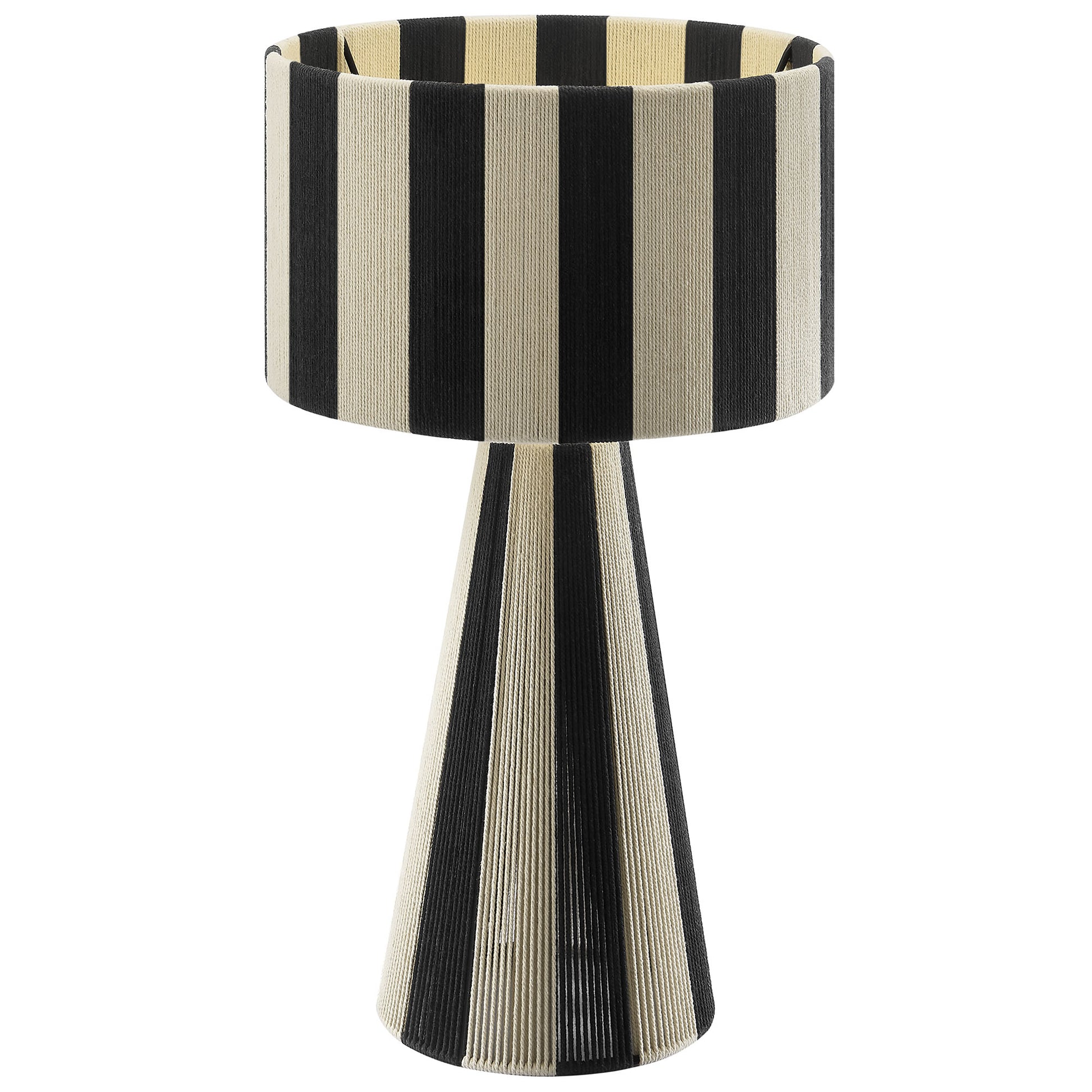 Renae Handwoven Cotton Thread Striped Table Lamp by Modway - Best Buy Furniture