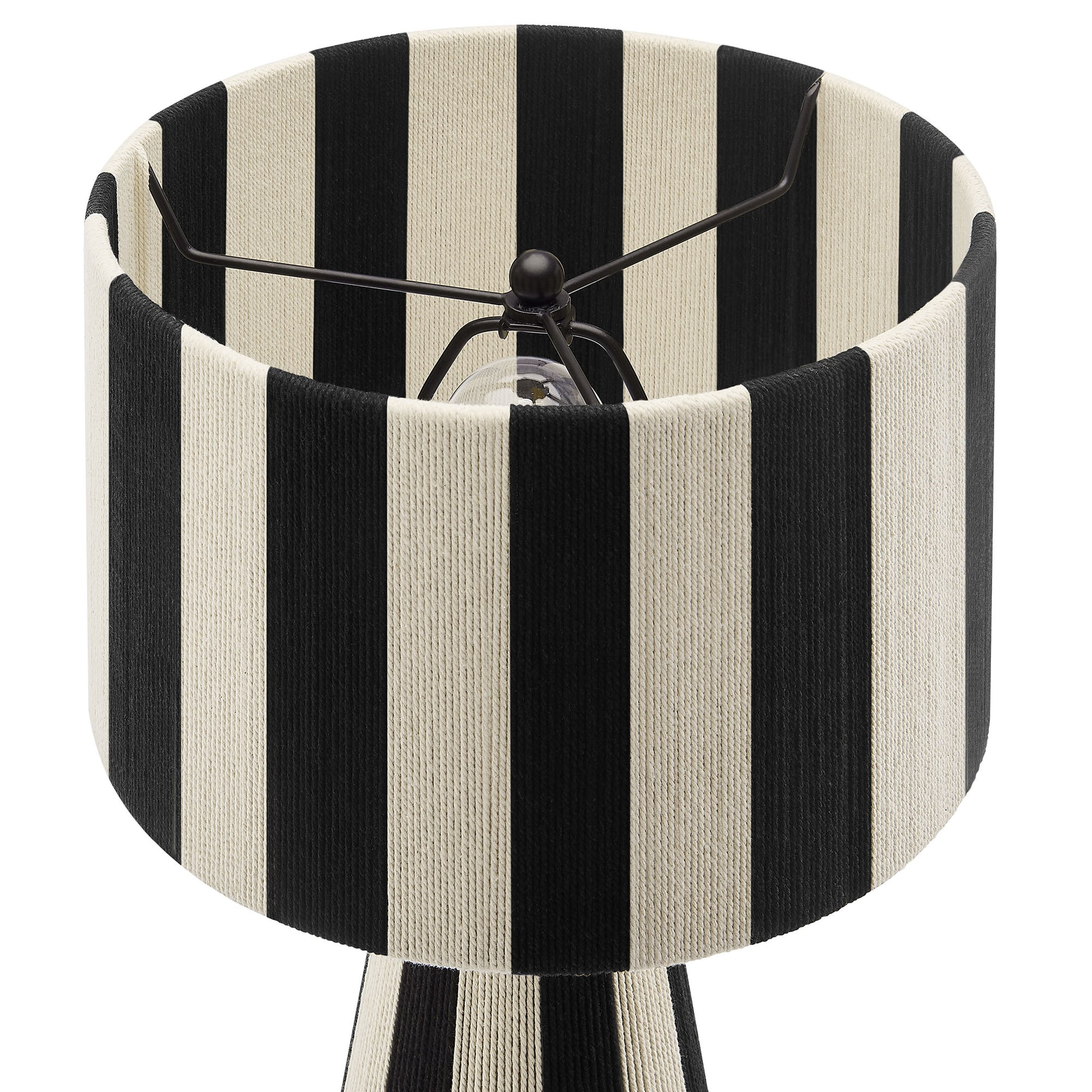 Renae Handwoven Cotton Thread Striped Table Lamp by Modway - Best Buy Furniture