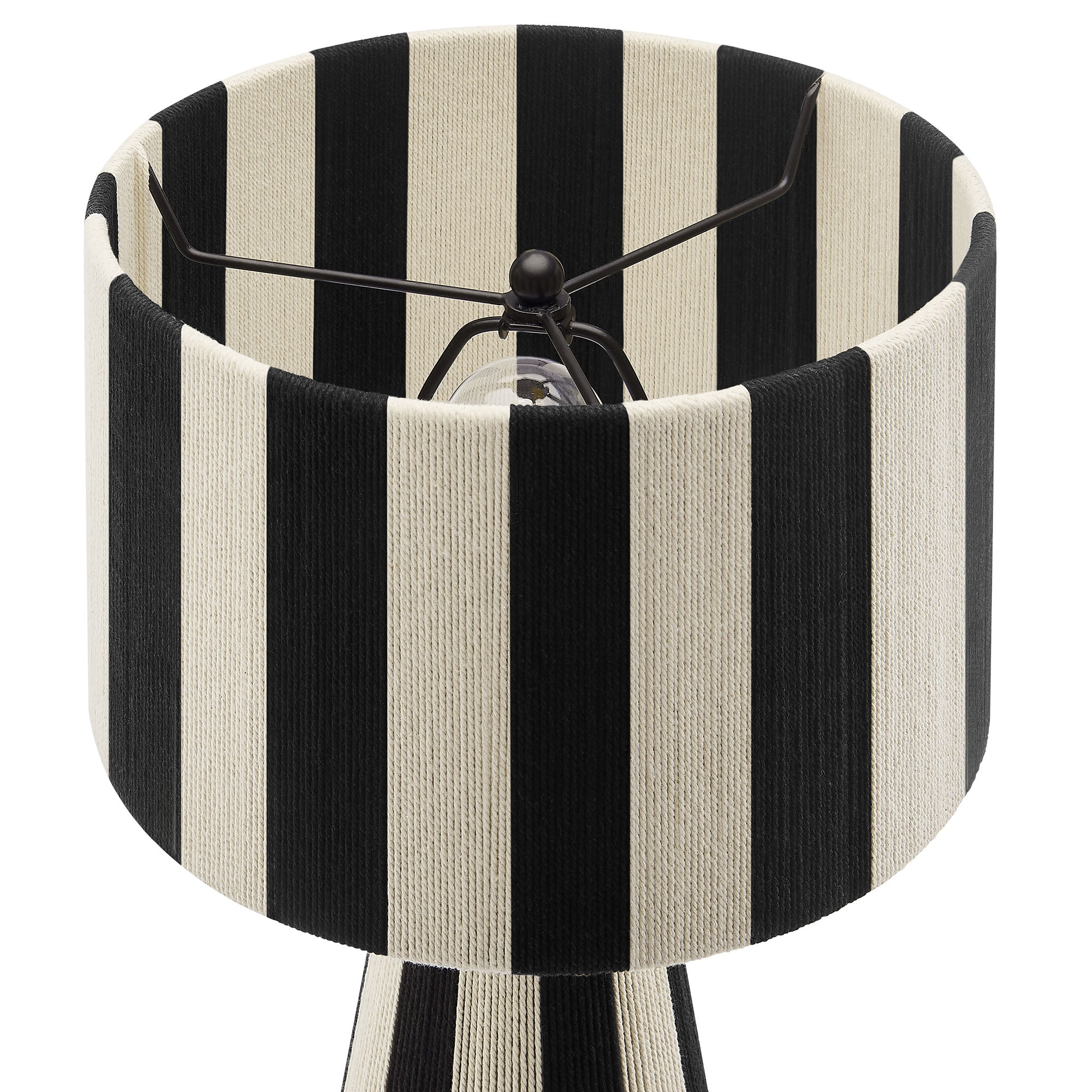 Renae Handwoven Cotton Thread Striped Table Lamp by Modway - Best Buy Furniture