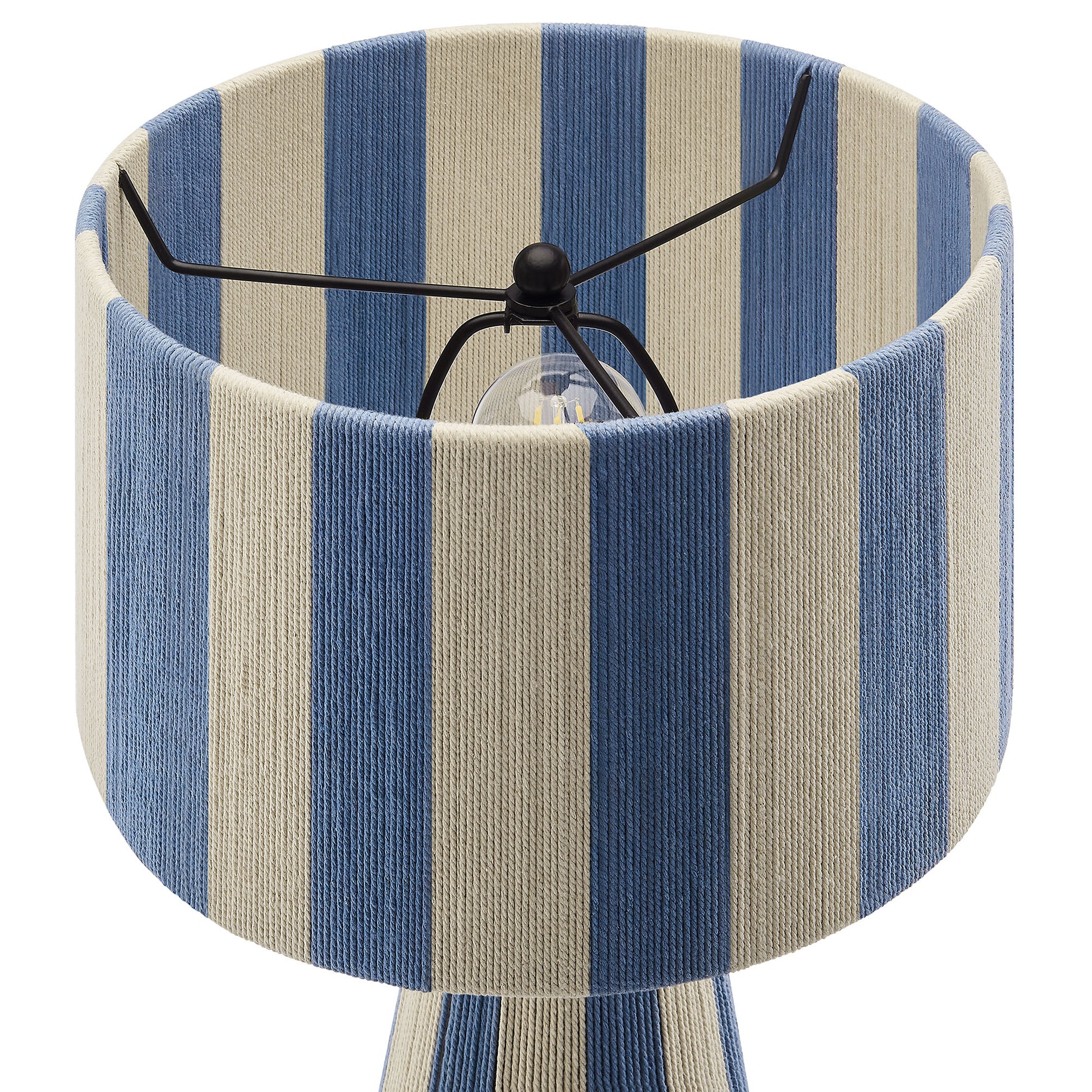 Renae Handwoven Cotton Thread Striped Table Lamp by Modway - Best Buy Furniture