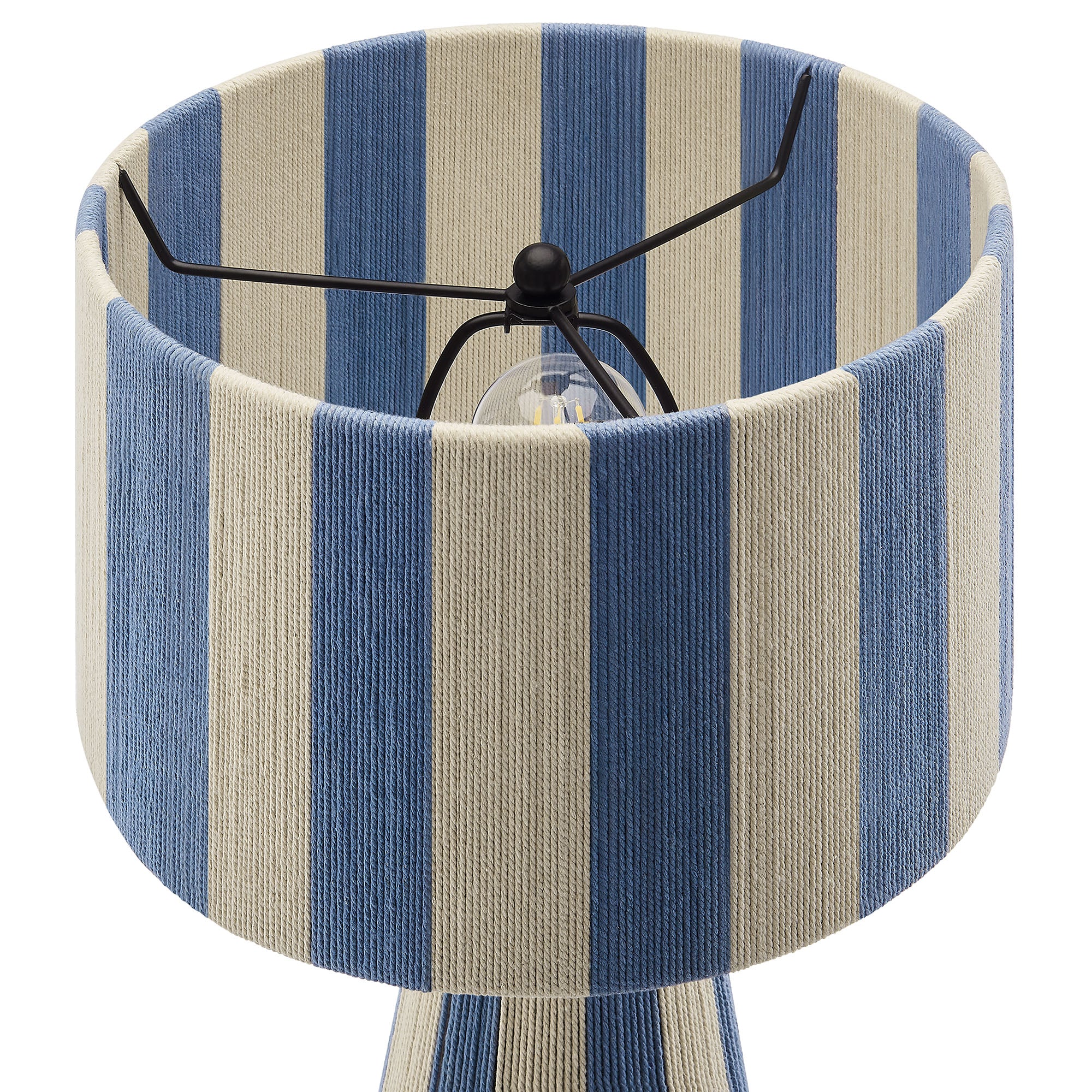 Renae Handwoven Cotton Thread Striped Table Lamp by Modway - Best Buy Furniture