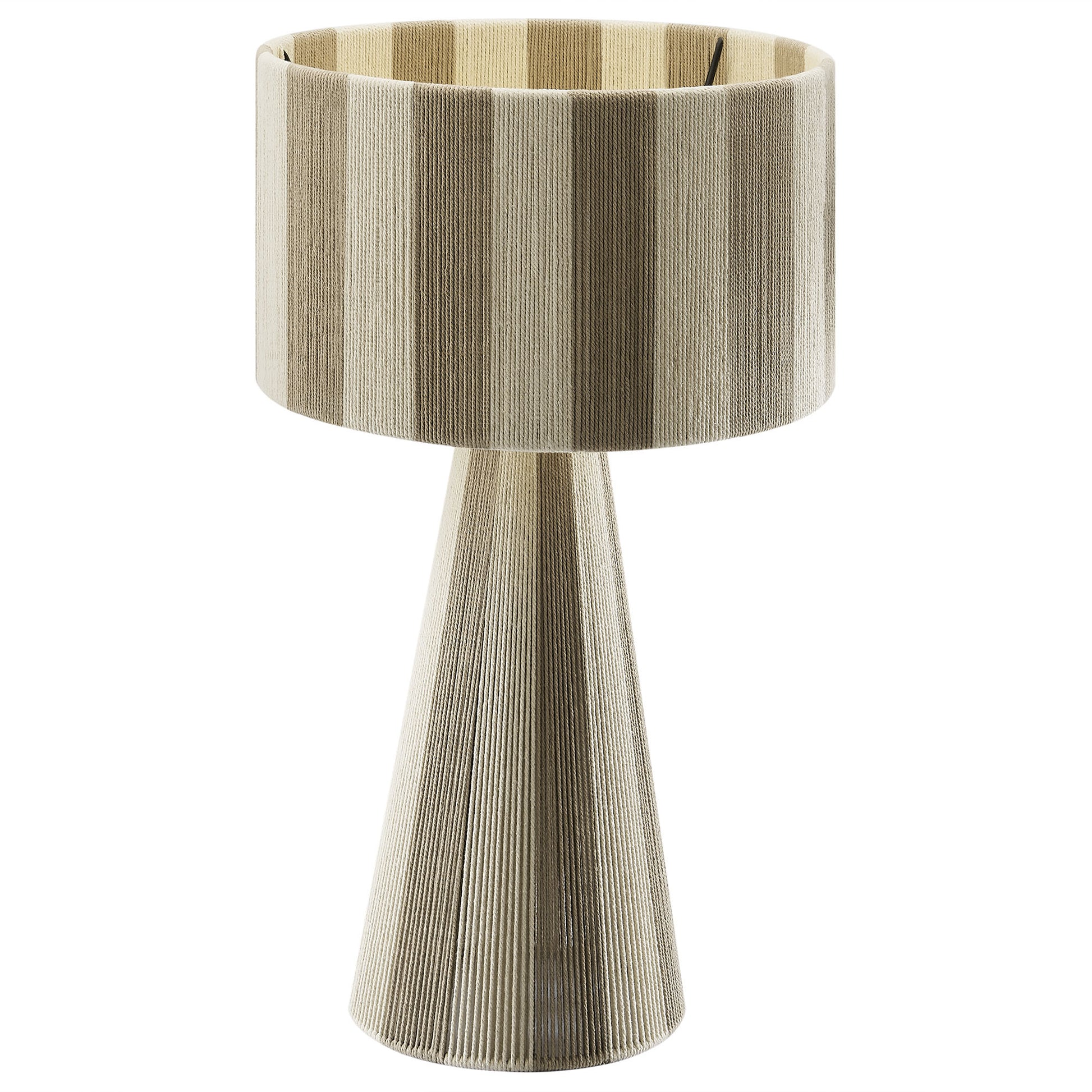 Renae Handwoven Cotton Thread Striped Table Lamp by Modway - Best Buy Furniture
