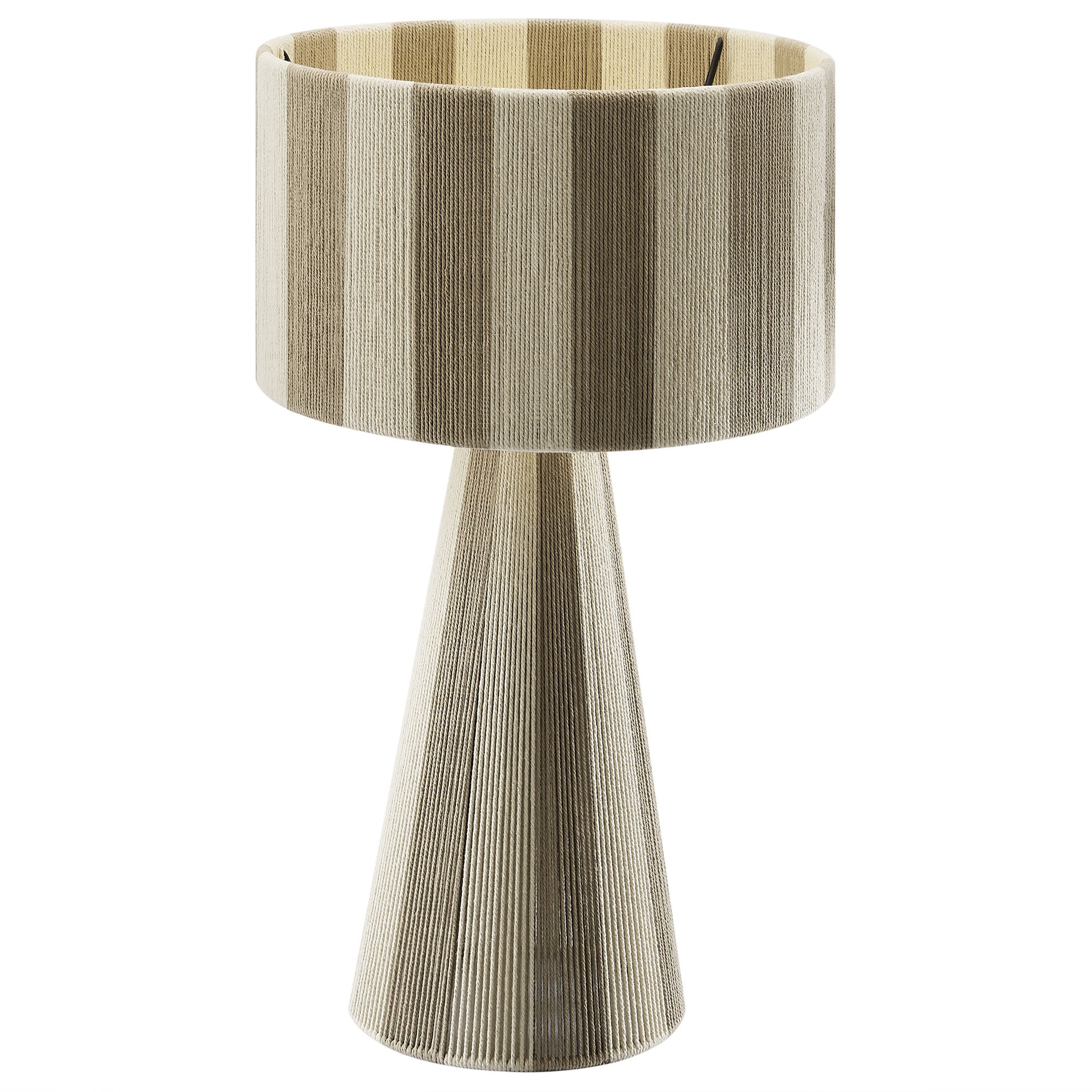 Renae Handwoven Cotton Thread Striped Table Lamp by Modway - Best Buy Furniture